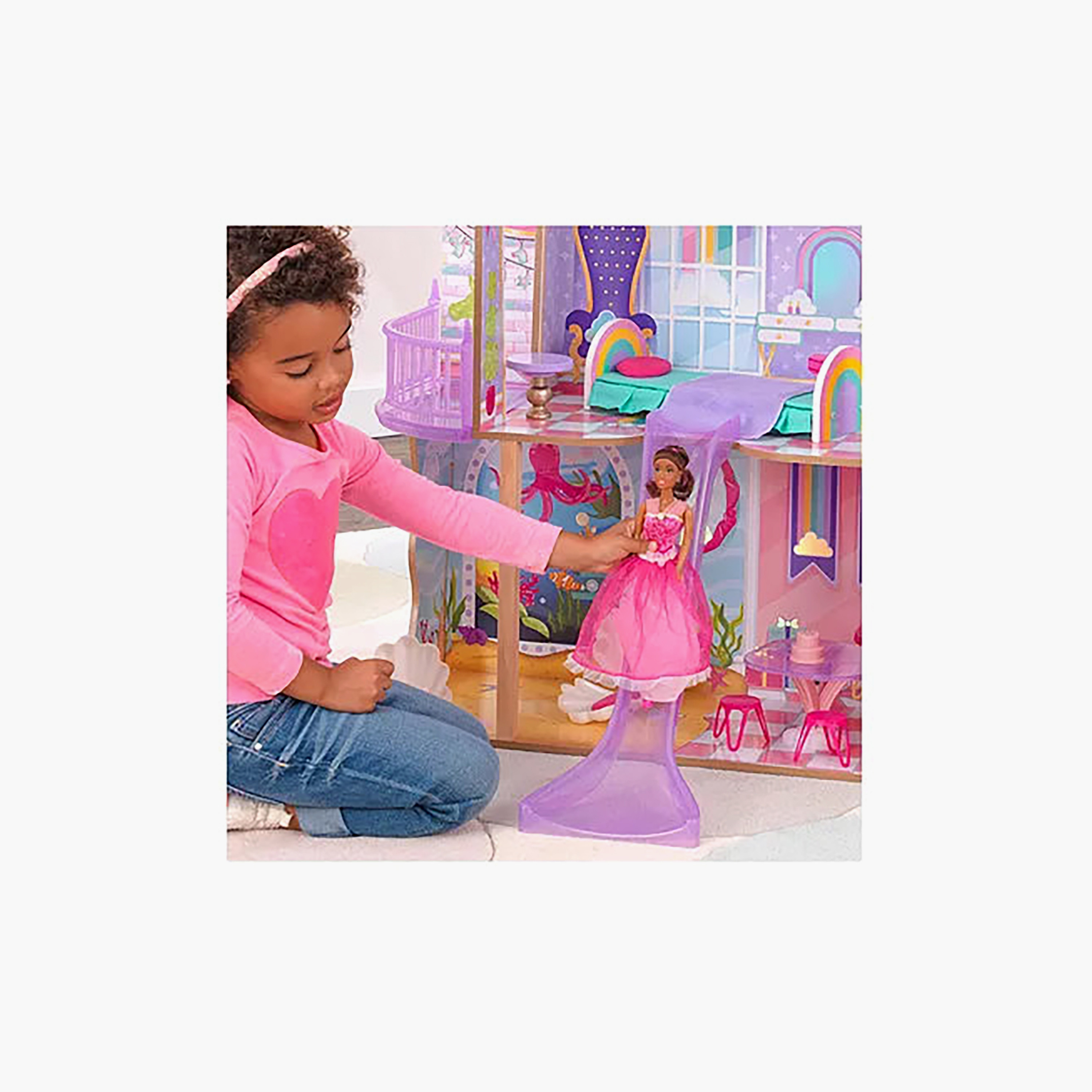 Kidkraft Rainbow Dreamers Unicorn Mermaid Dollhouse-toys-dollsandplaysets-dollhouses-image-12