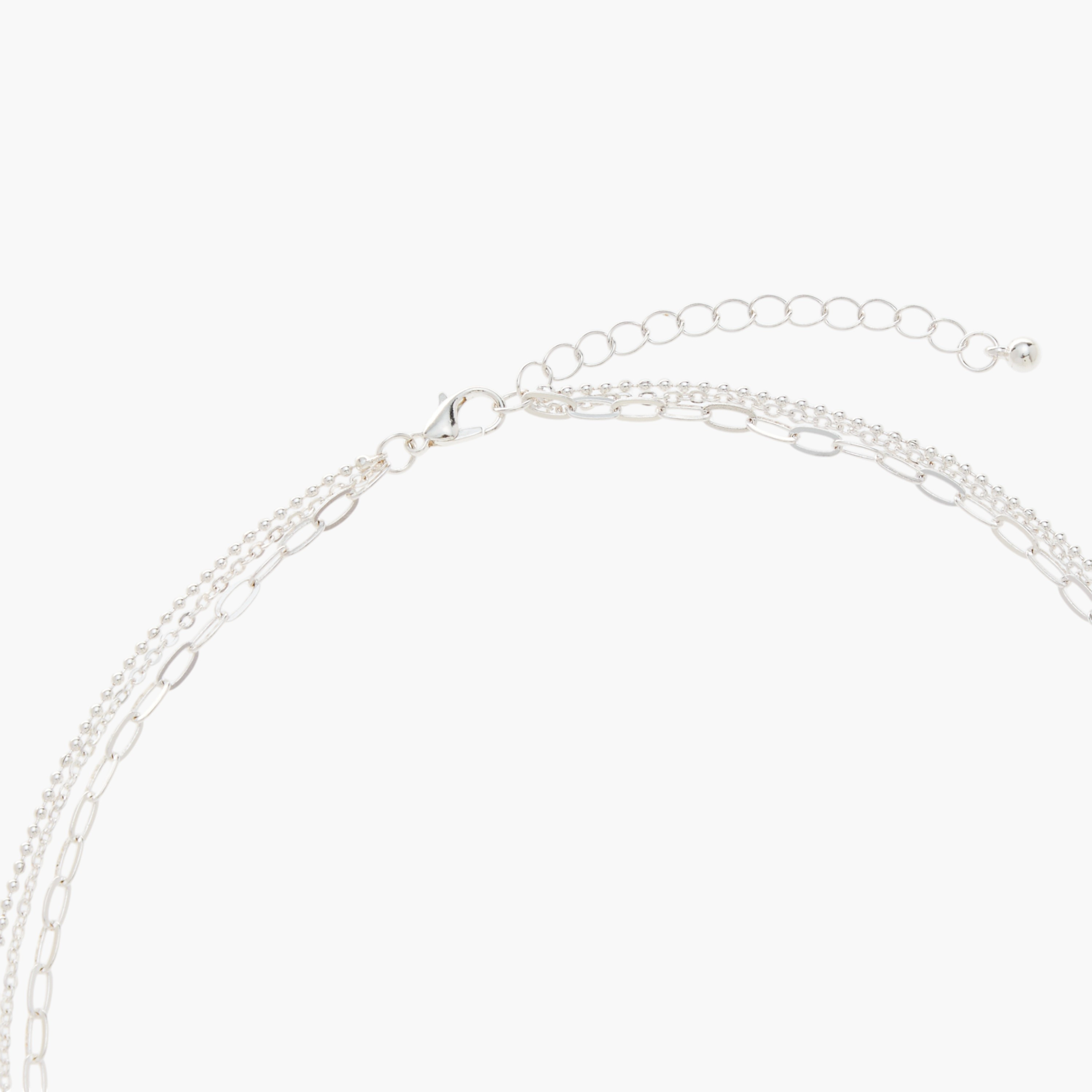 Layered Chain Necklace with Lobster Clasp Closure-women-watchesandjewellery-jewellery-necklacesandpendants-image-4