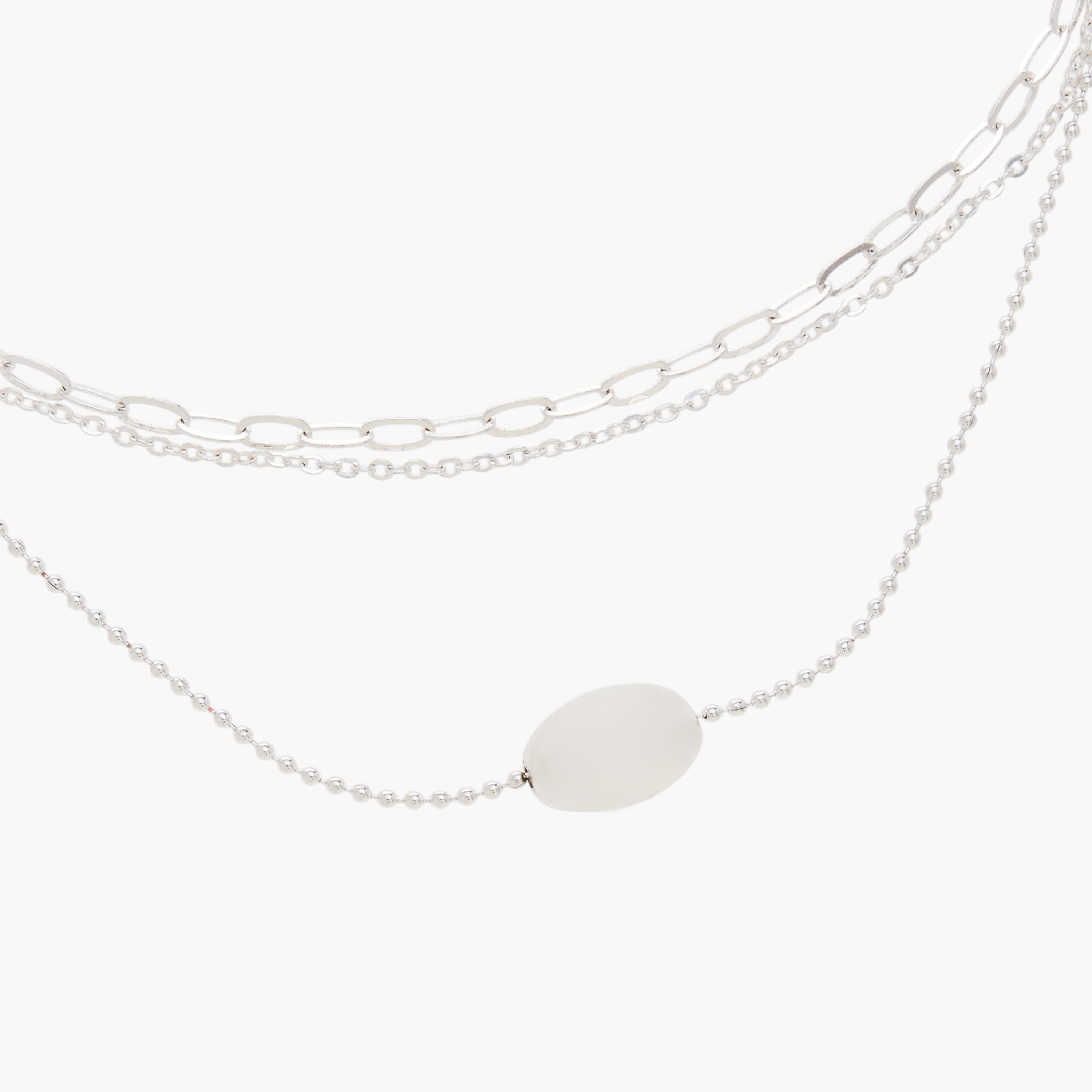 Layered Chain Necklace with Lobster Clasp Closure-women-watchesandjewellery-jewellery-necklacesandpendants-image-5