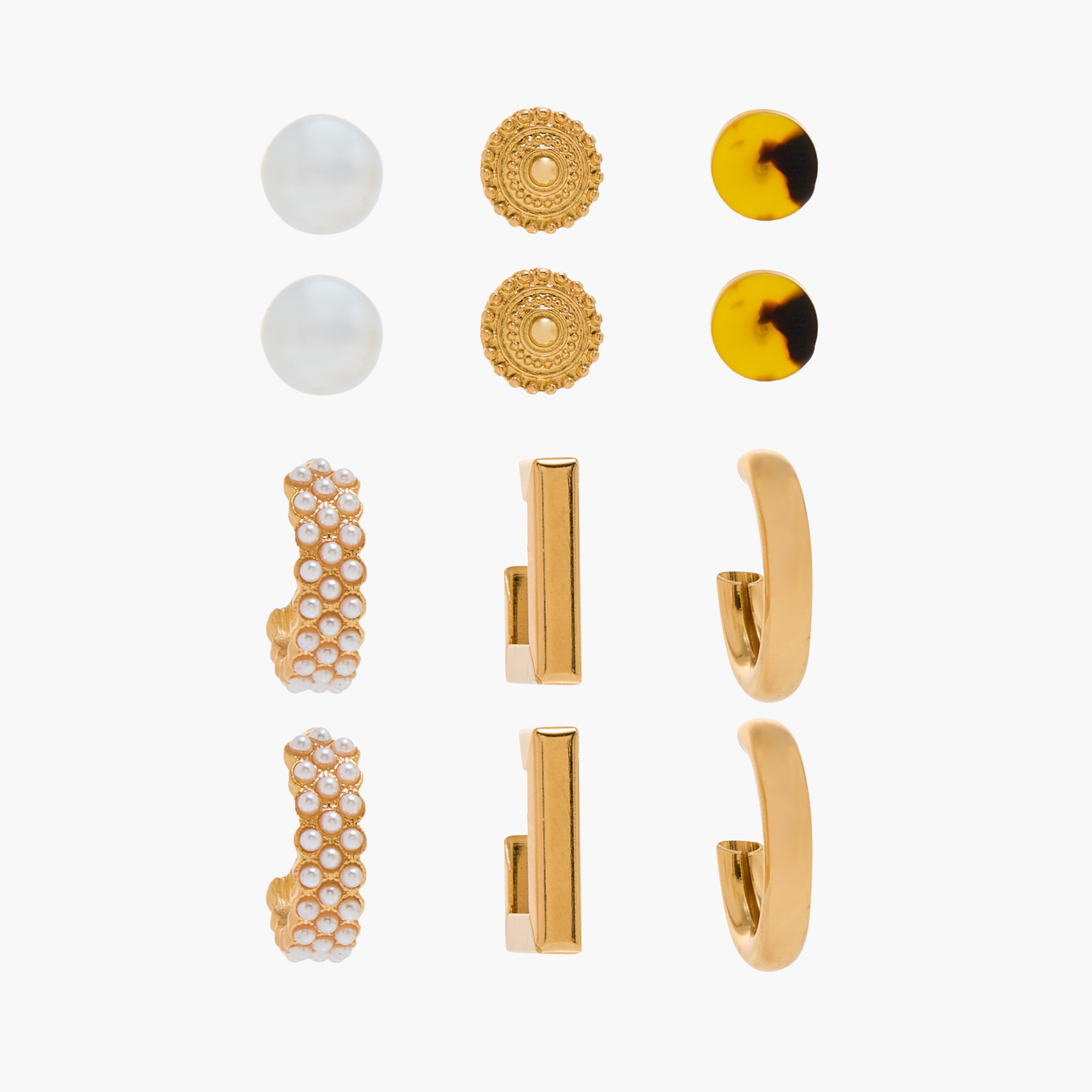 Assorted Earrings with Pushback Closure - Set of 6-women-watchesandjewellery-jewellery-earrings-image-1