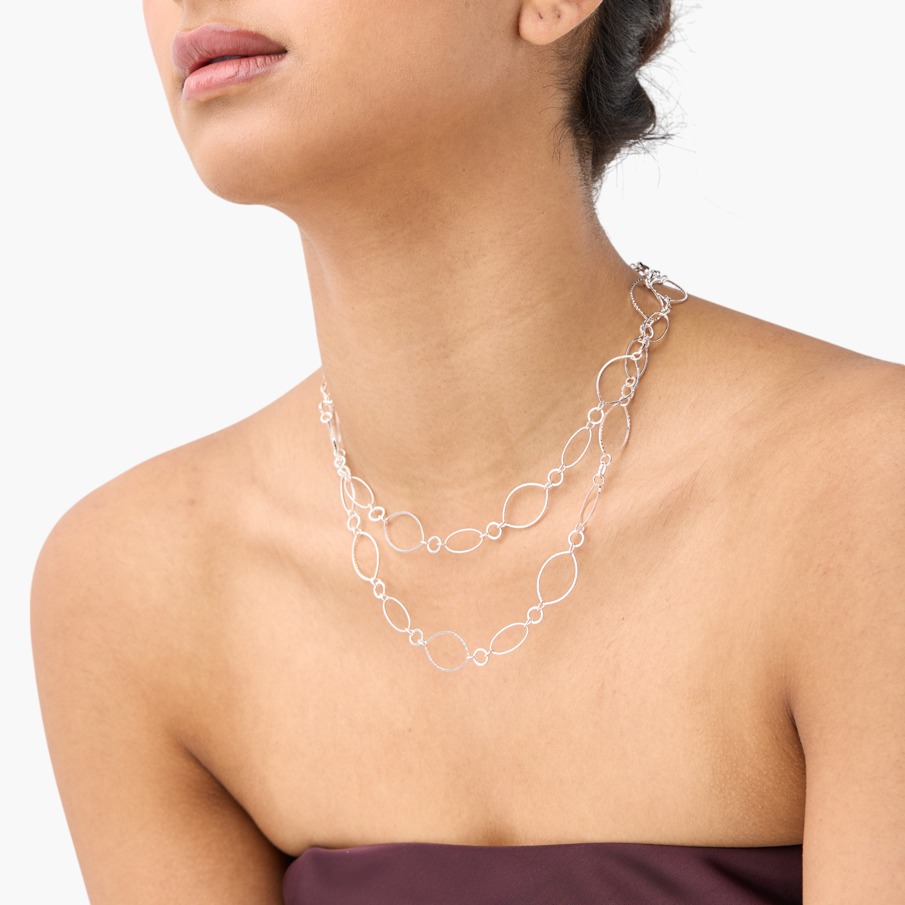 Link Chain Necklace with Lobster Clasp Closure-women-watchesandjewellery-jewellery-necklacesandpendants-image-2