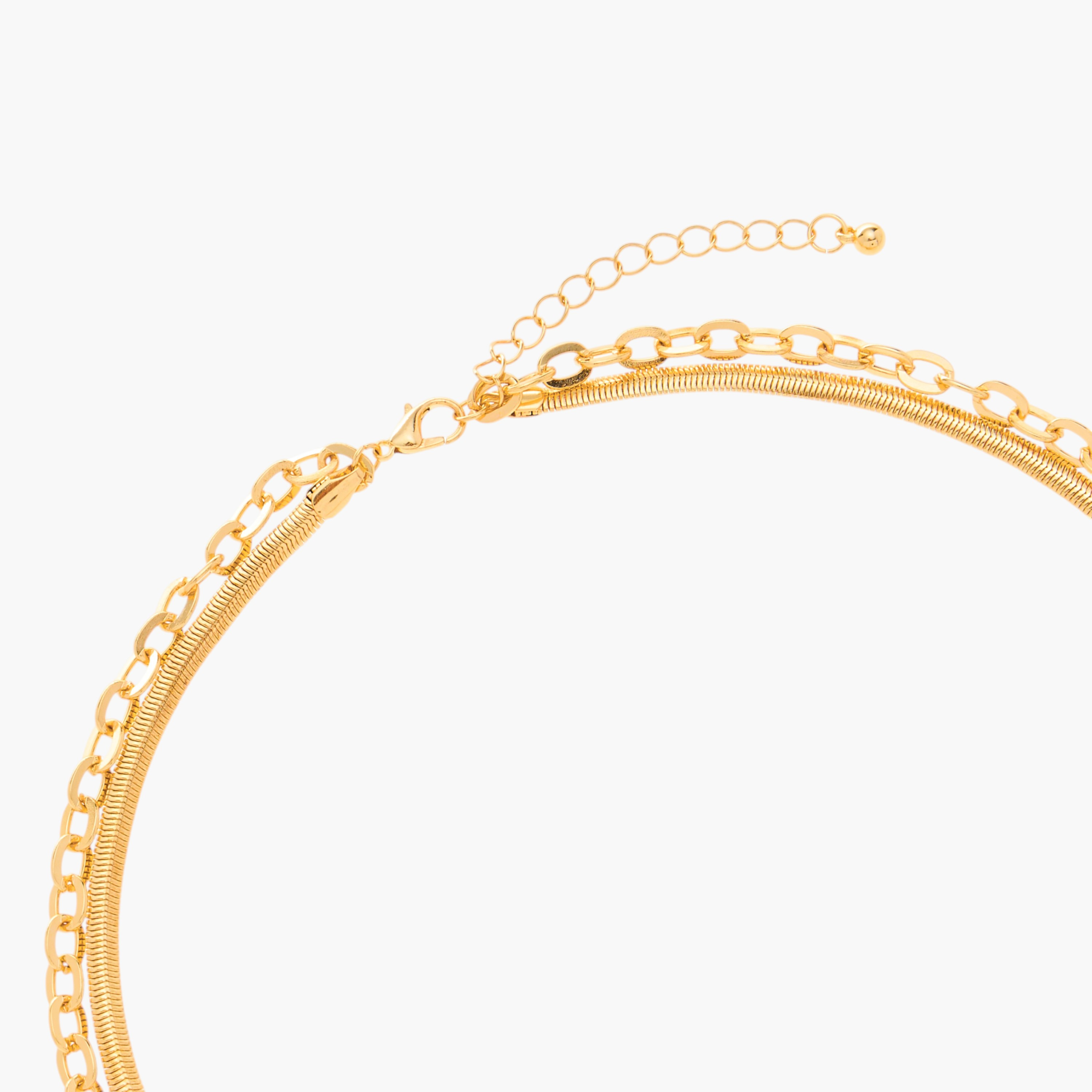 عقد بطبقتين مزين باللؤلؤ بمشبك إغلاق-women-watchesandjewellery-jewellery-necklacesandpendants-image-4