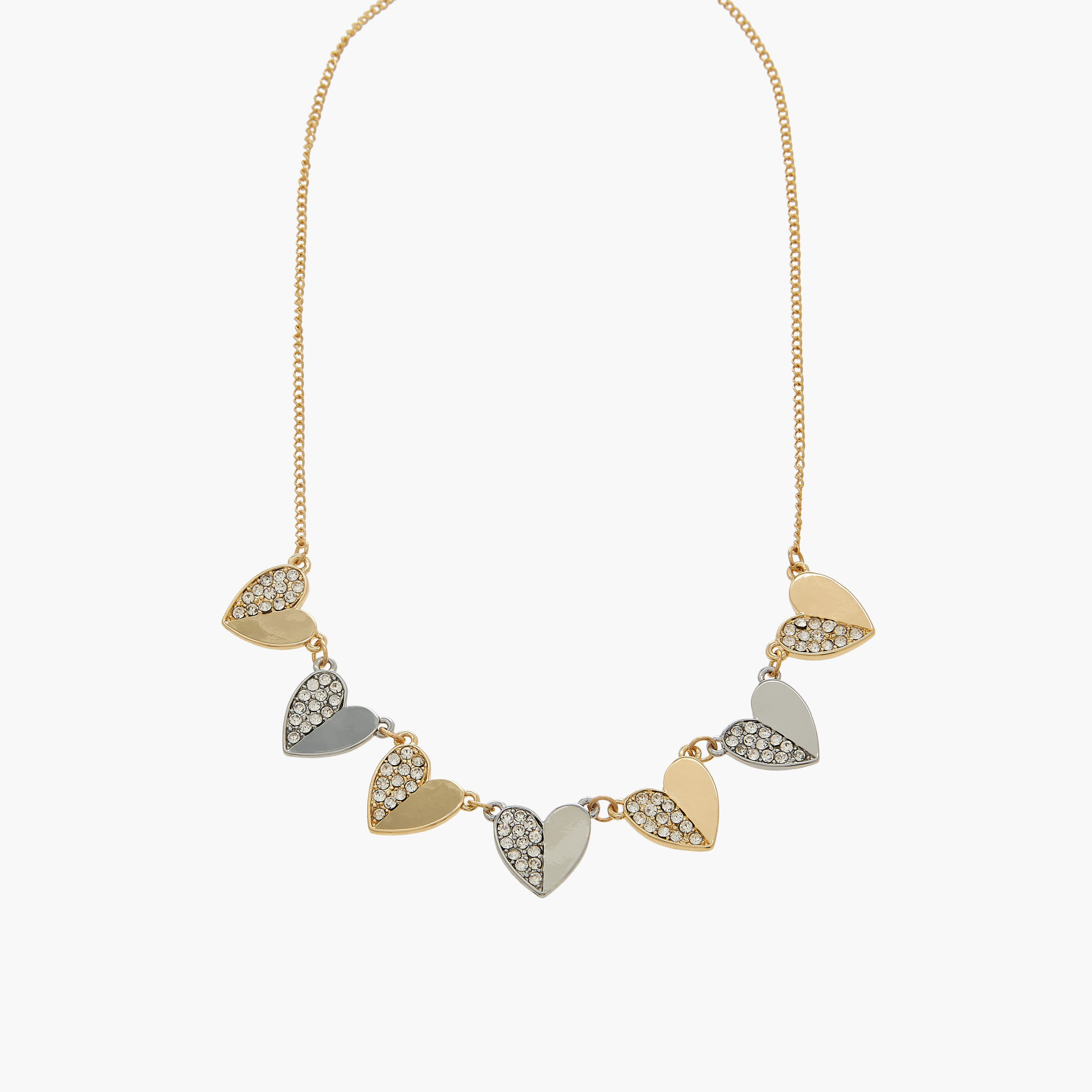 عقد بدلاية قلب مزيّن ومشبك إغلاق-women-watchesandjewellery-jewellery-necklacesandpendants-image-2