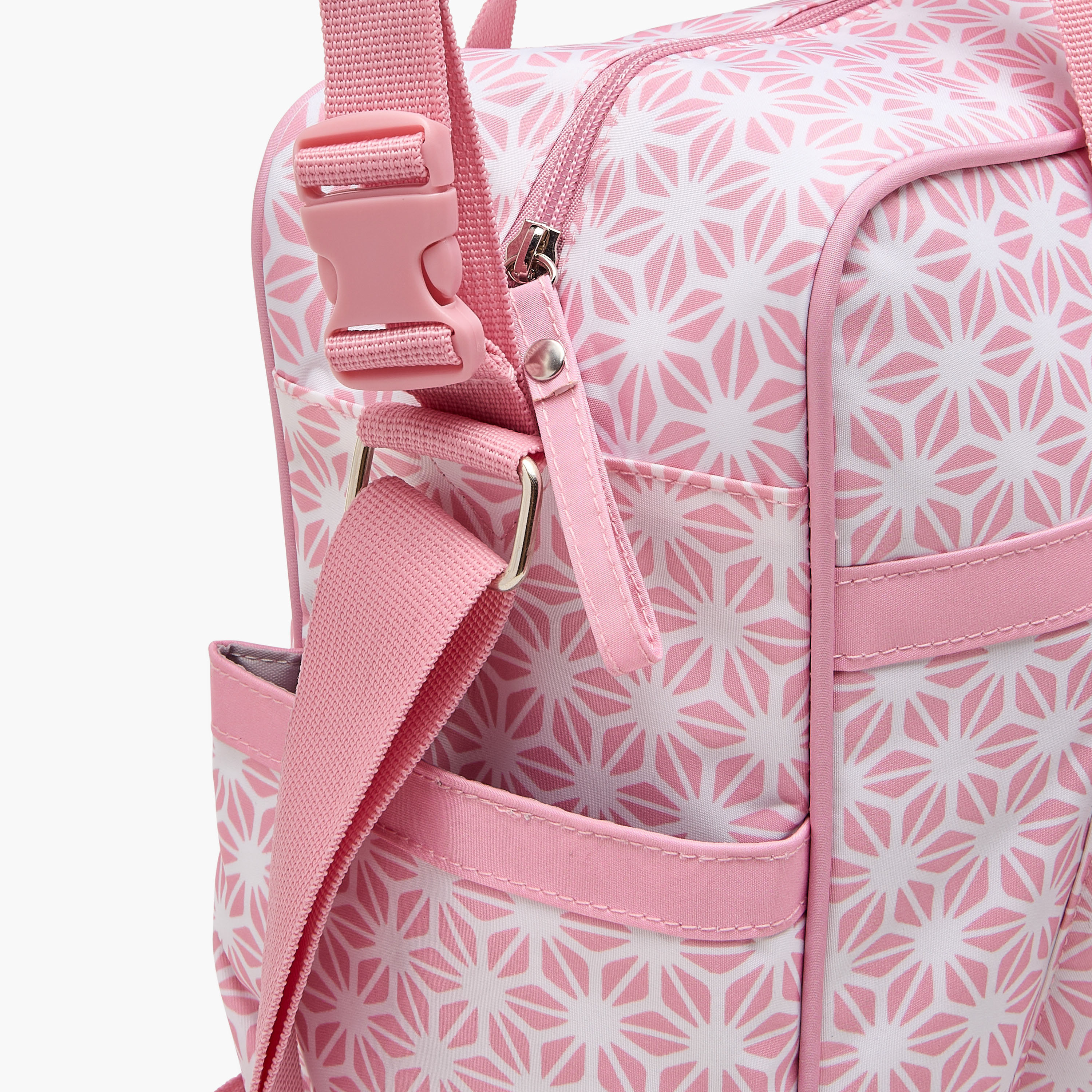 Juniors Printed Diaper Bag with Zip Closure and Double Handles-baby-diapering-diaperbags-image-6