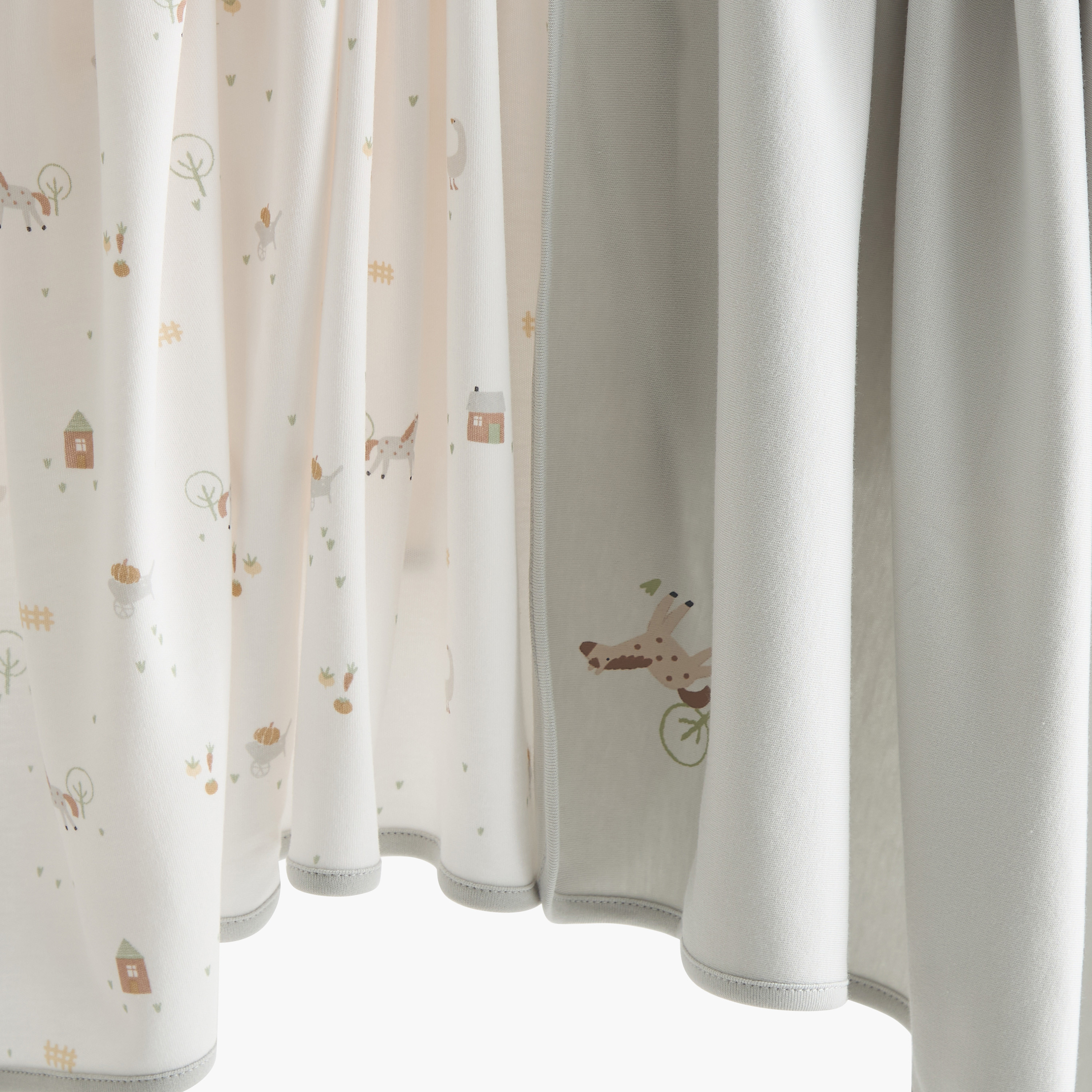 Juniors 2-Piece Horse Print Receiving Blanket Set-baby-nursery-blanketsandswaddles-receivingblankets-image-4