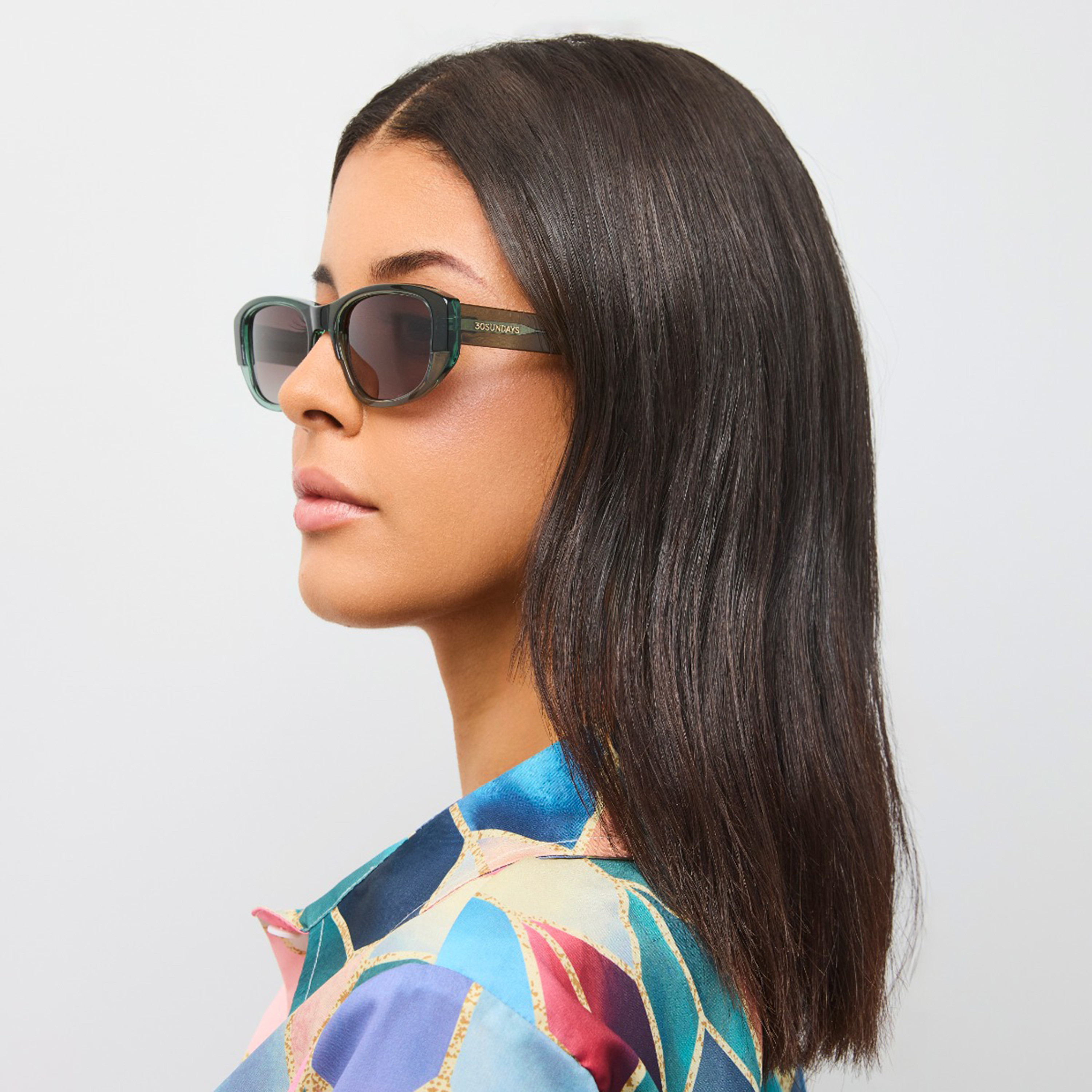 30صندايز-  نظارة شمسية مستطيلة رمادية   53 مم 30S-000402-0607-women-sunglasses-image-4