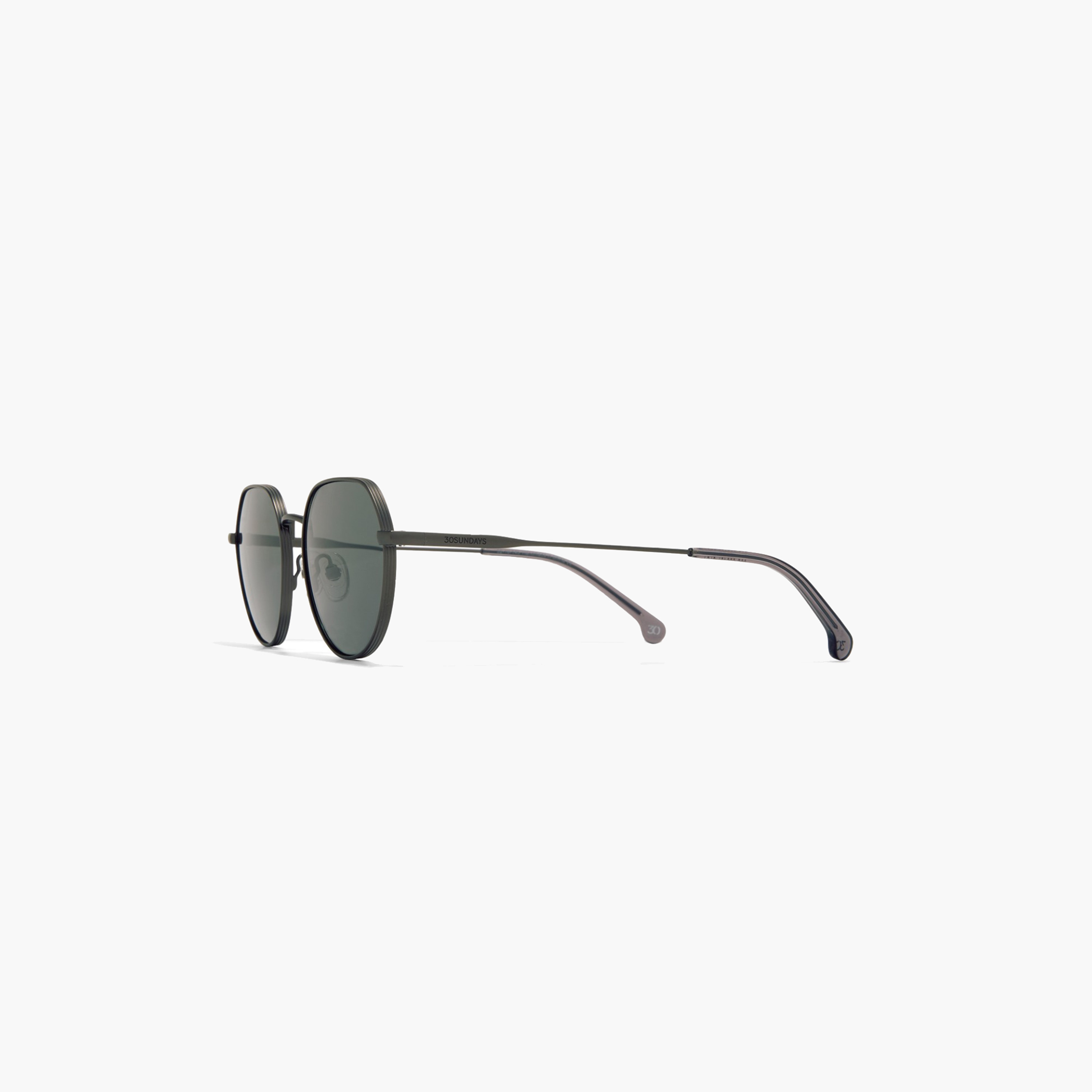 30صندايز-  نظارة شمسية هندسية سوداء   52 مم 30S-000407-0701-men-sunglasses-image-3