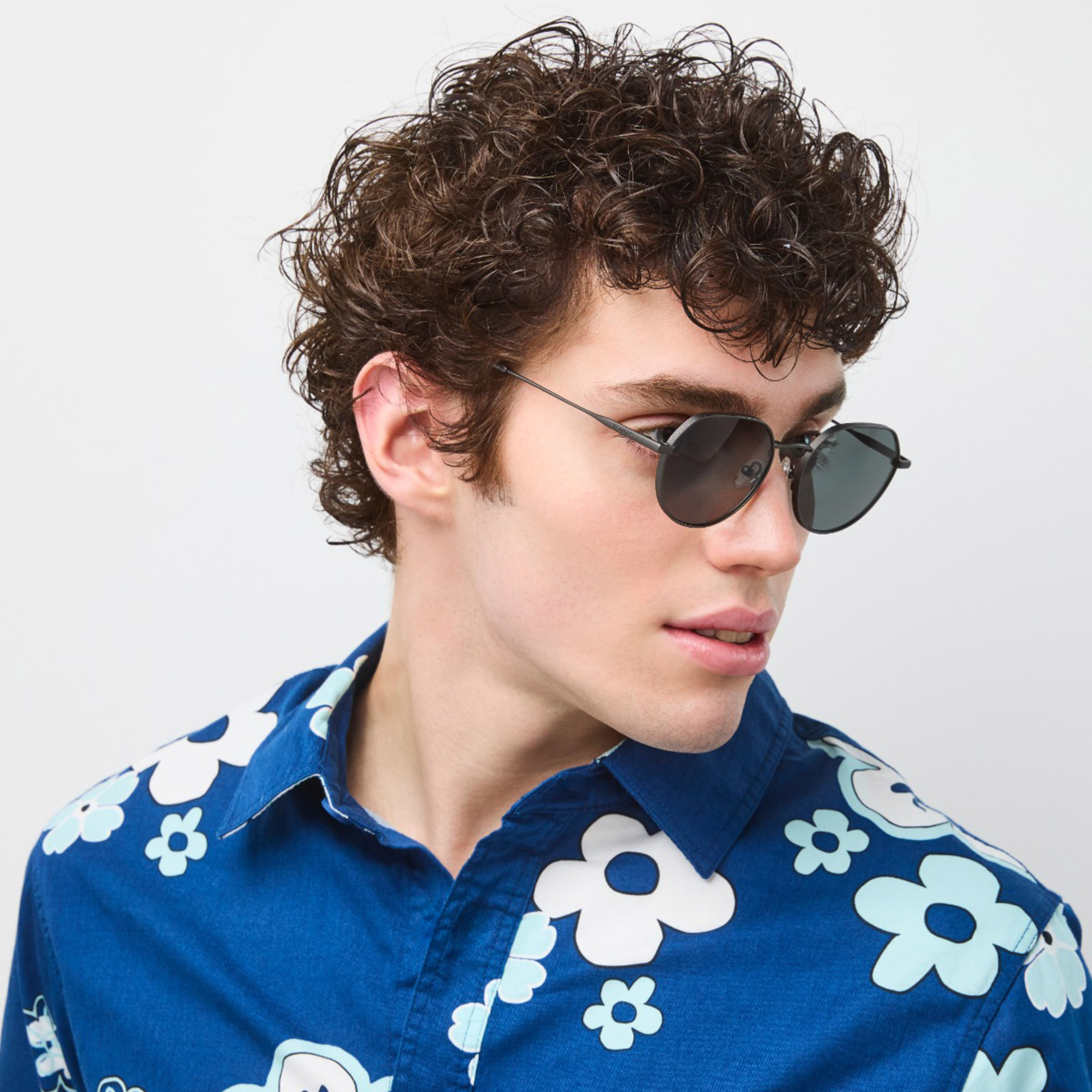 30صندايز-  نظارة شمسية هندسية سوداء   52 مم 30S-000407-0701-men-sunglasses-image-4