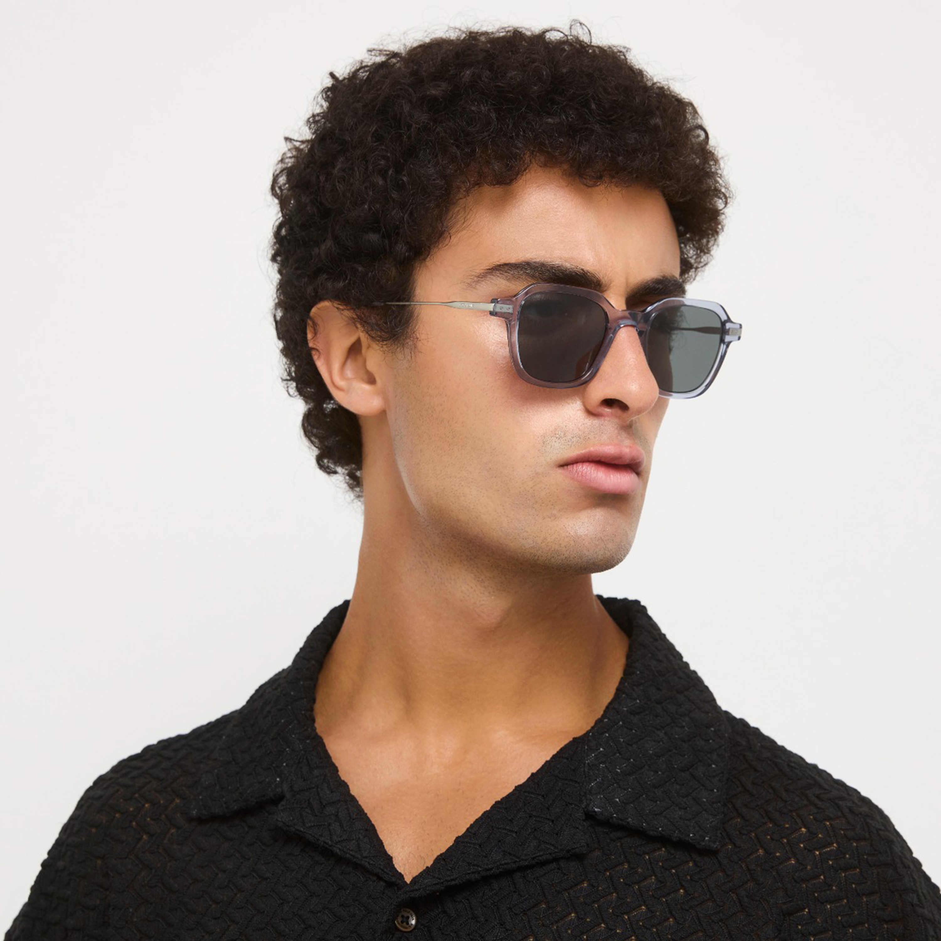 30صندايز-  نظارة شمسية هندسية سوداء   48 مم 30S-000408-0701-men-sunglasses-image-5