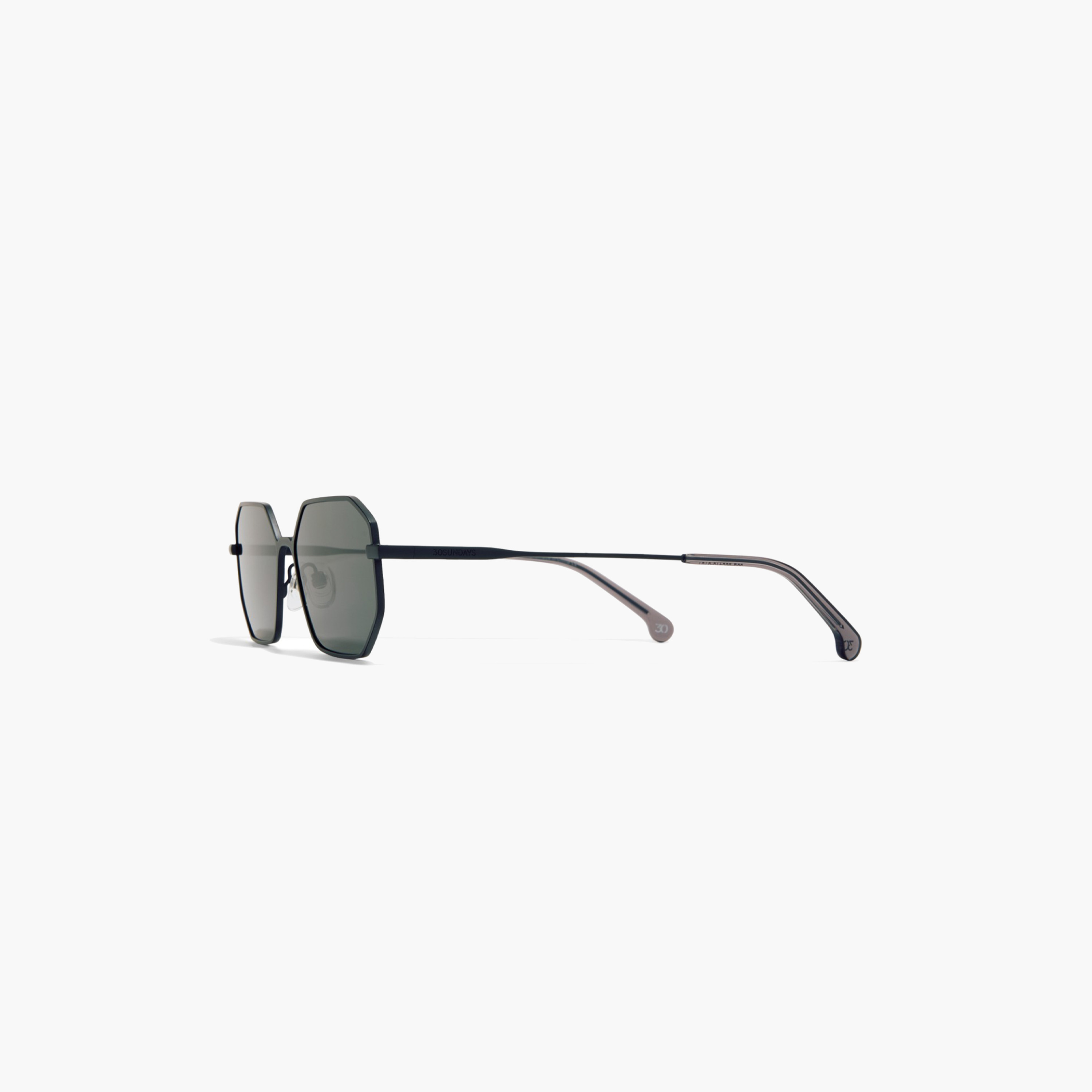 30صندايز-  نظارة شمسية هندسية سوداء   55 مم 30S-000410-0101-men-sunglasses-image-3