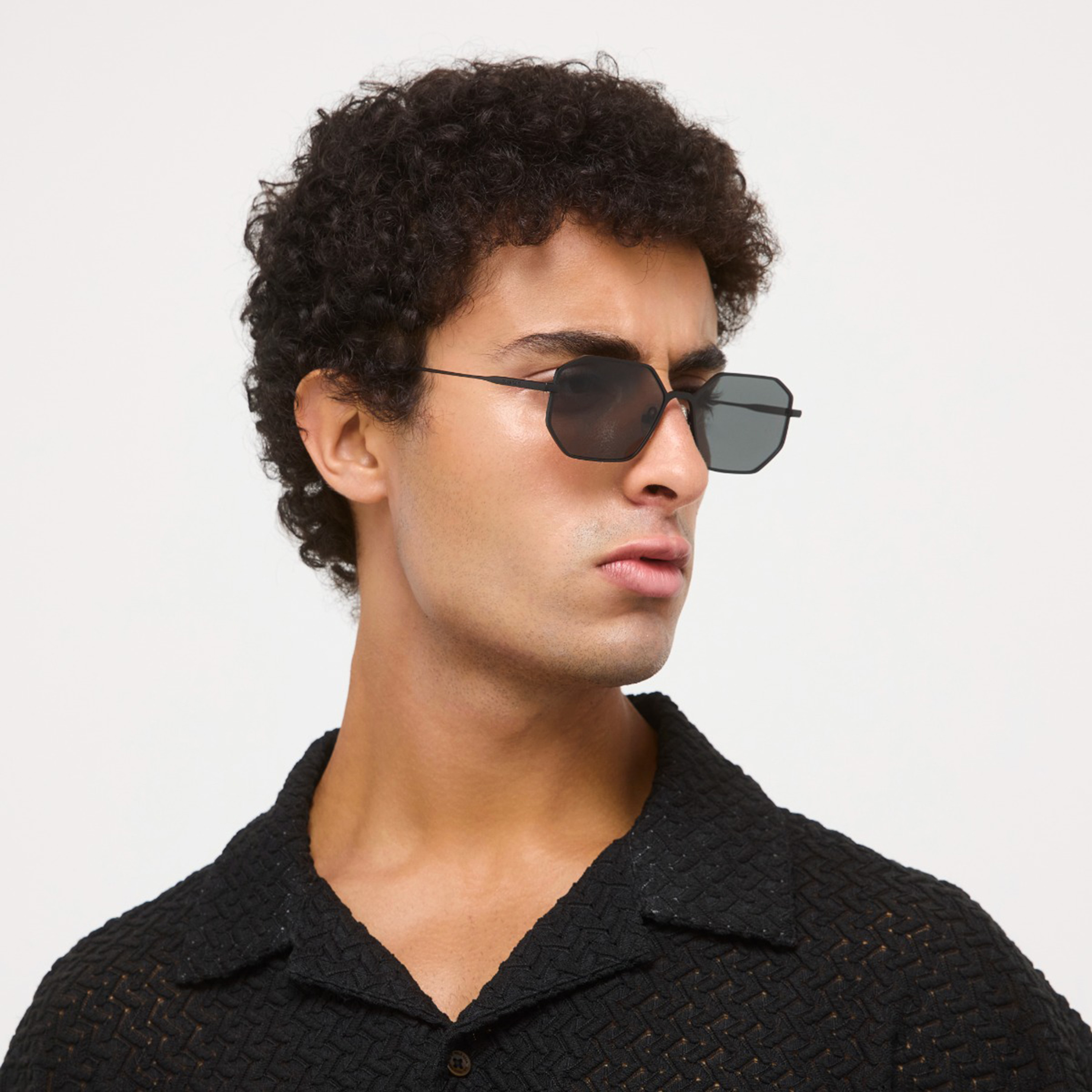 30صندايز-  نظارة شمسية هندسية سوداء   55 مم 30S-000410-0101-men-sunglasses-image-4