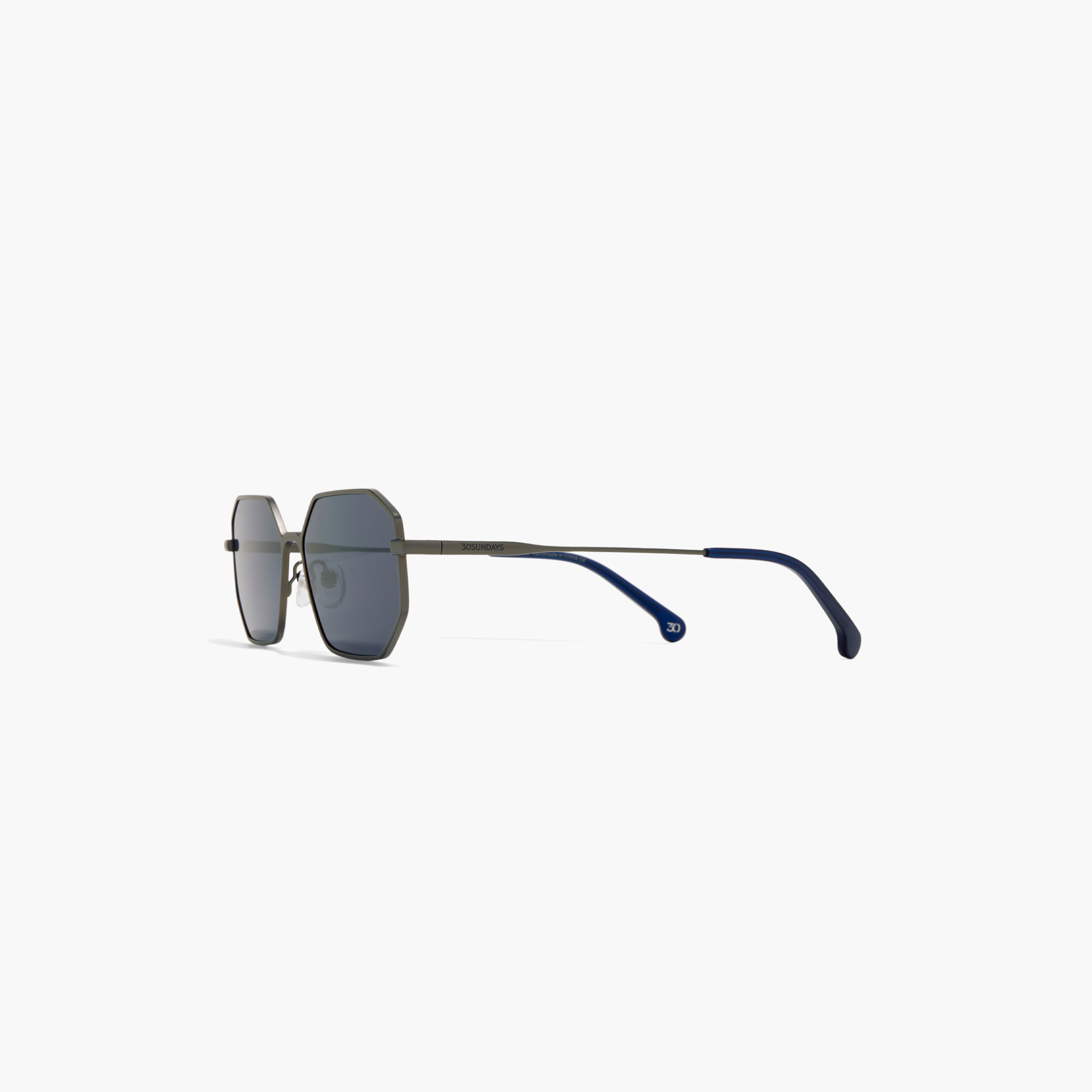 30صندايز-  نظارة شمسية هندسية زرقاء   55 مم 30S-000410-0702-men-sunglasses-image-3