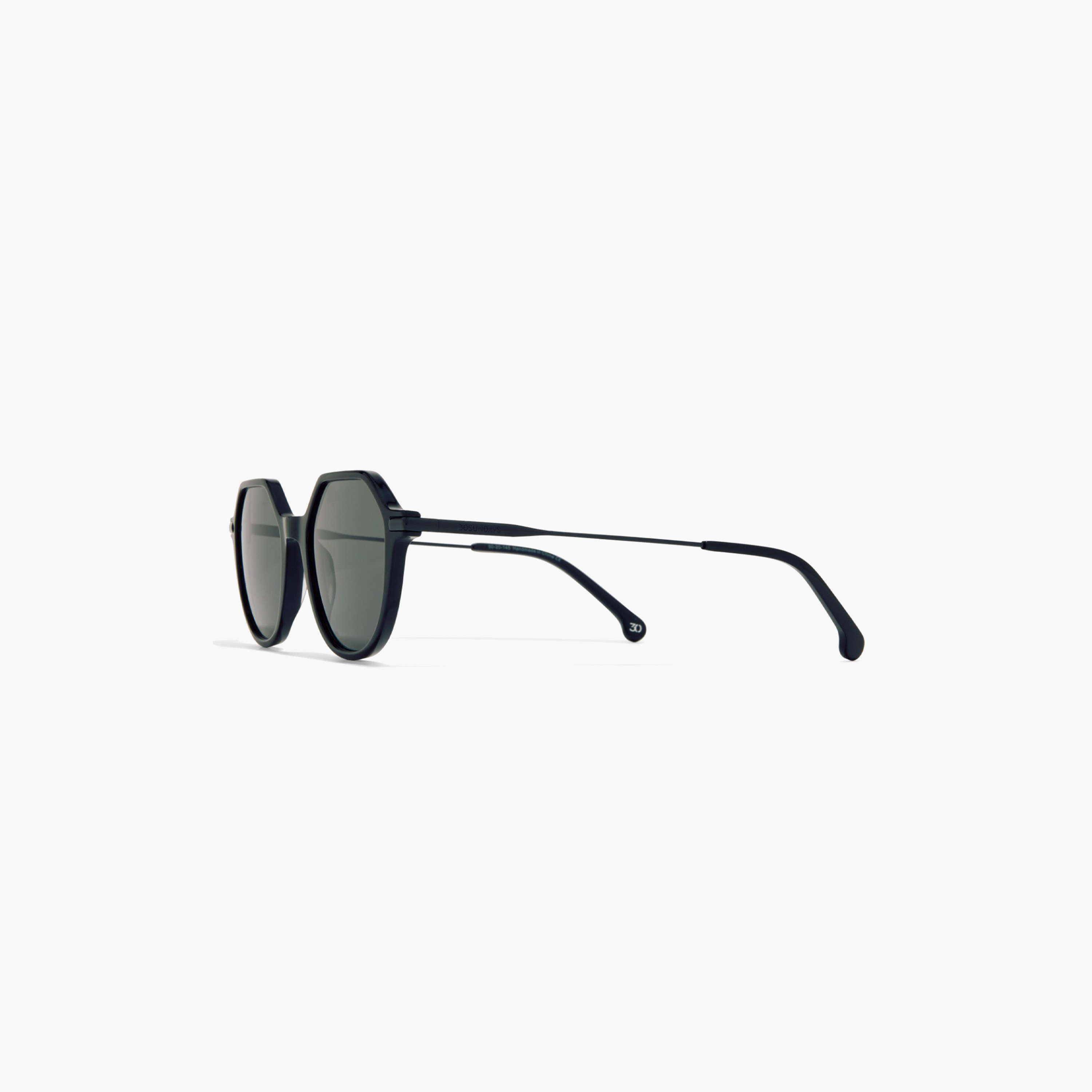 30صندايز-  نظارة شمسية هندسية سوداء   50 مم 30S-000411-0101-men-sunglasses-image-3