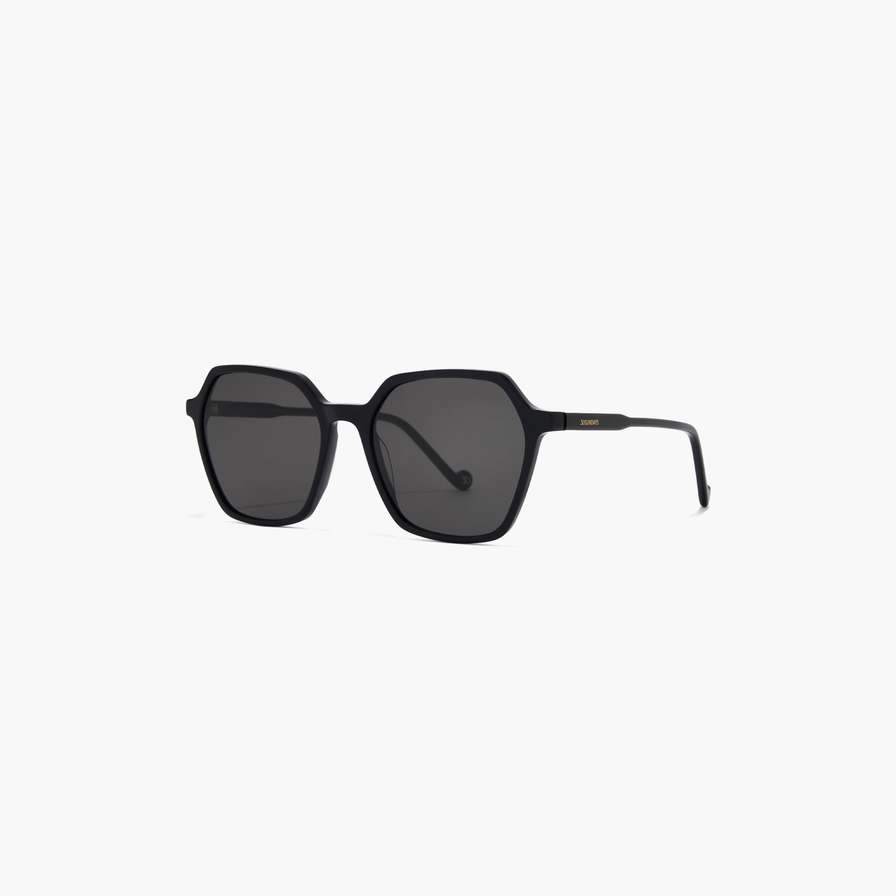 30صندايز-  نظارة شمسية هندسية سوداء   53 مم 30S-000413-0101-women-sunglasses-image-2