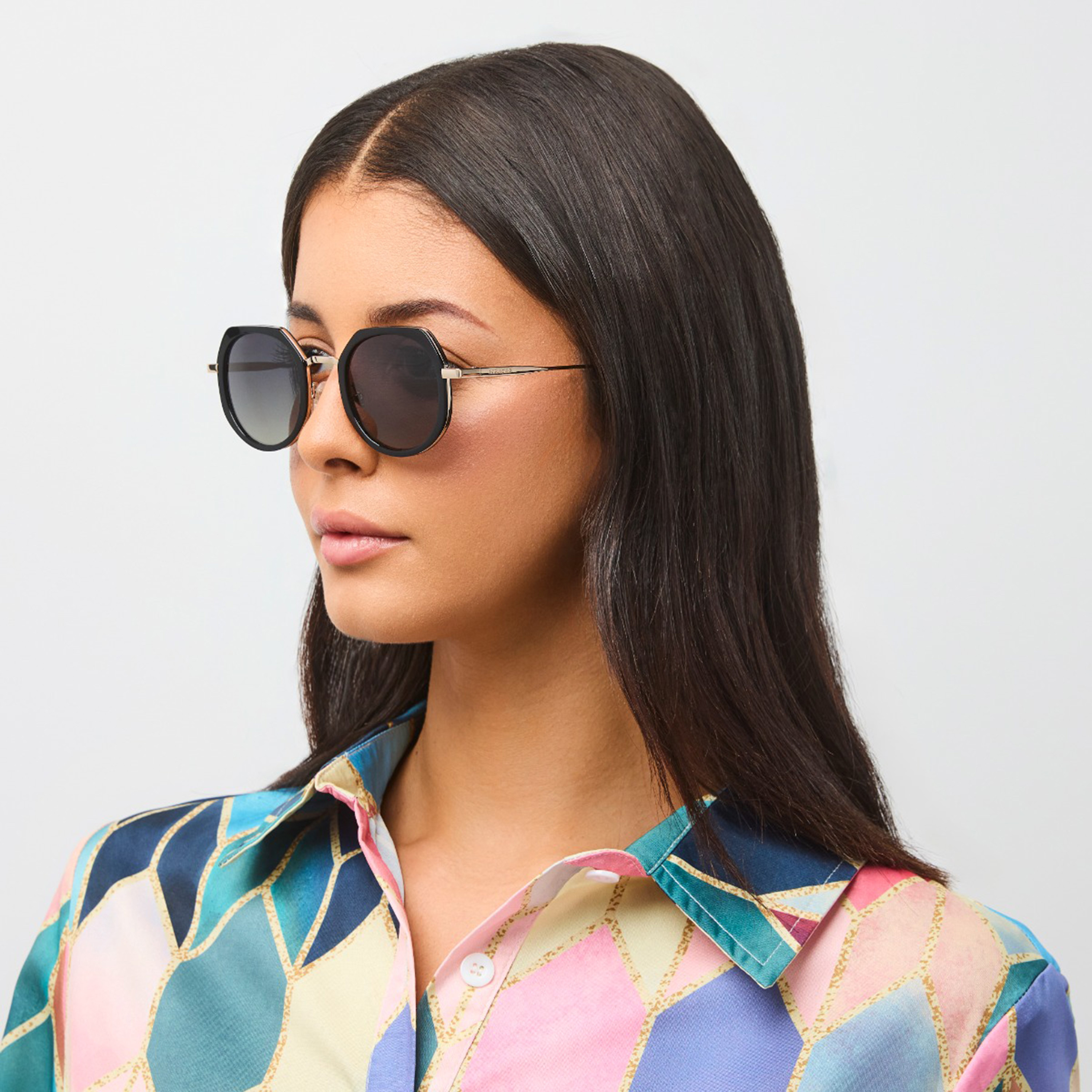 30صندايز-  نظارة شمسية هندسية رمادية   47 مم 30S-000414-0107-women-sunglasses-image-4