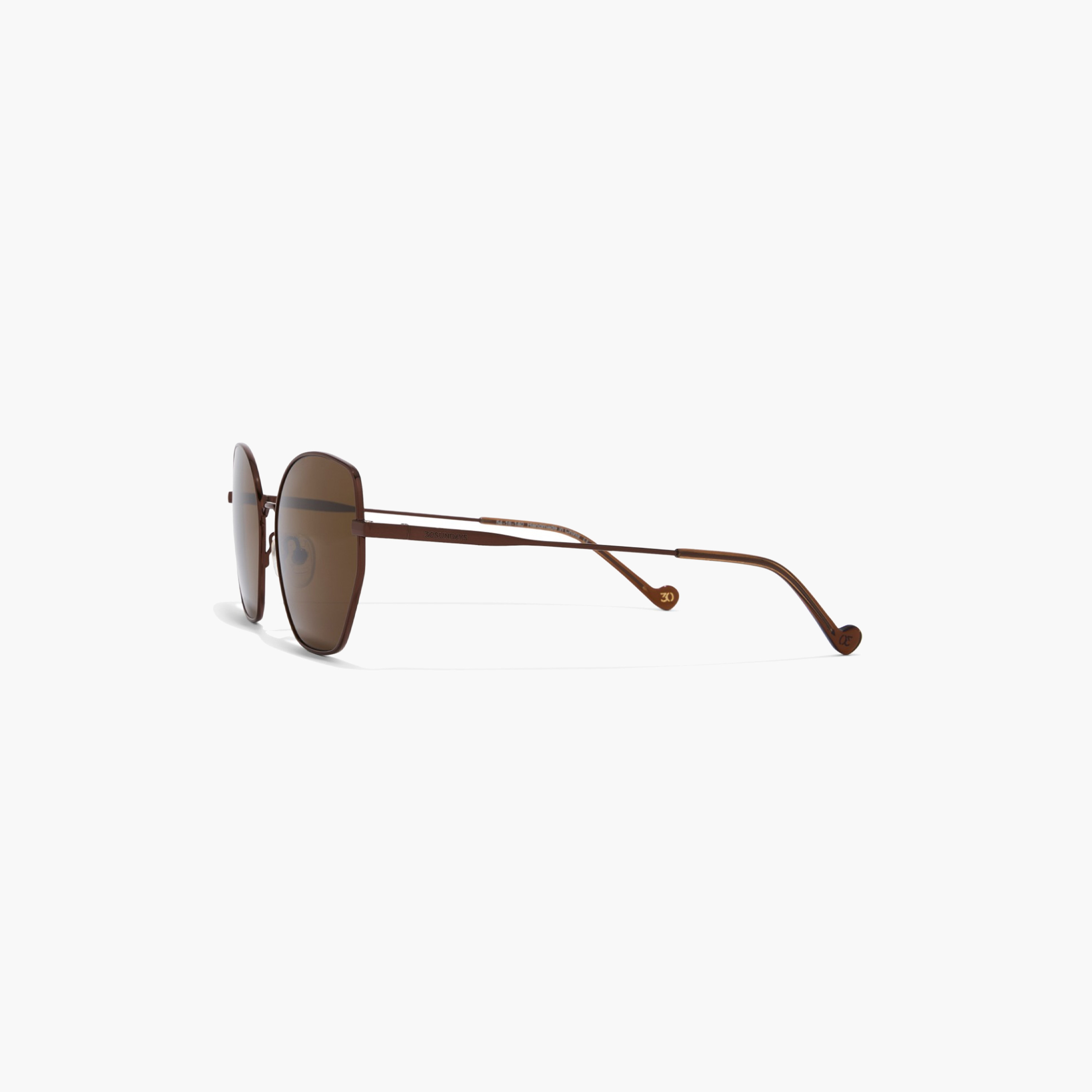 30Sundays 54MM Brown Geometric Sunglasses 30S-000415-0404-women-sunglasses-image-3