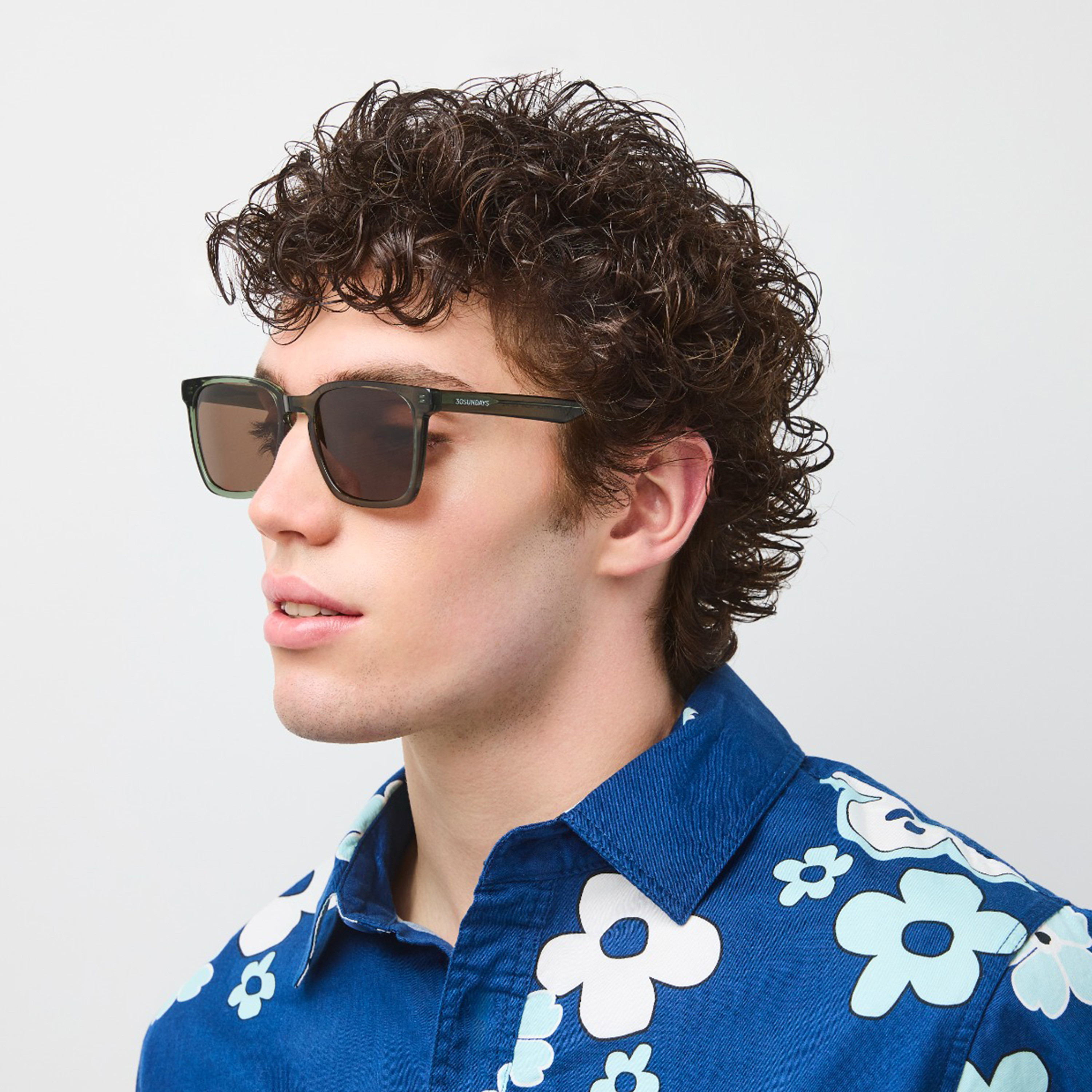 30Sundays 54MM Brown Rectangle Sunglasses 30S-000416-0604-men-sunglasses-image-5
