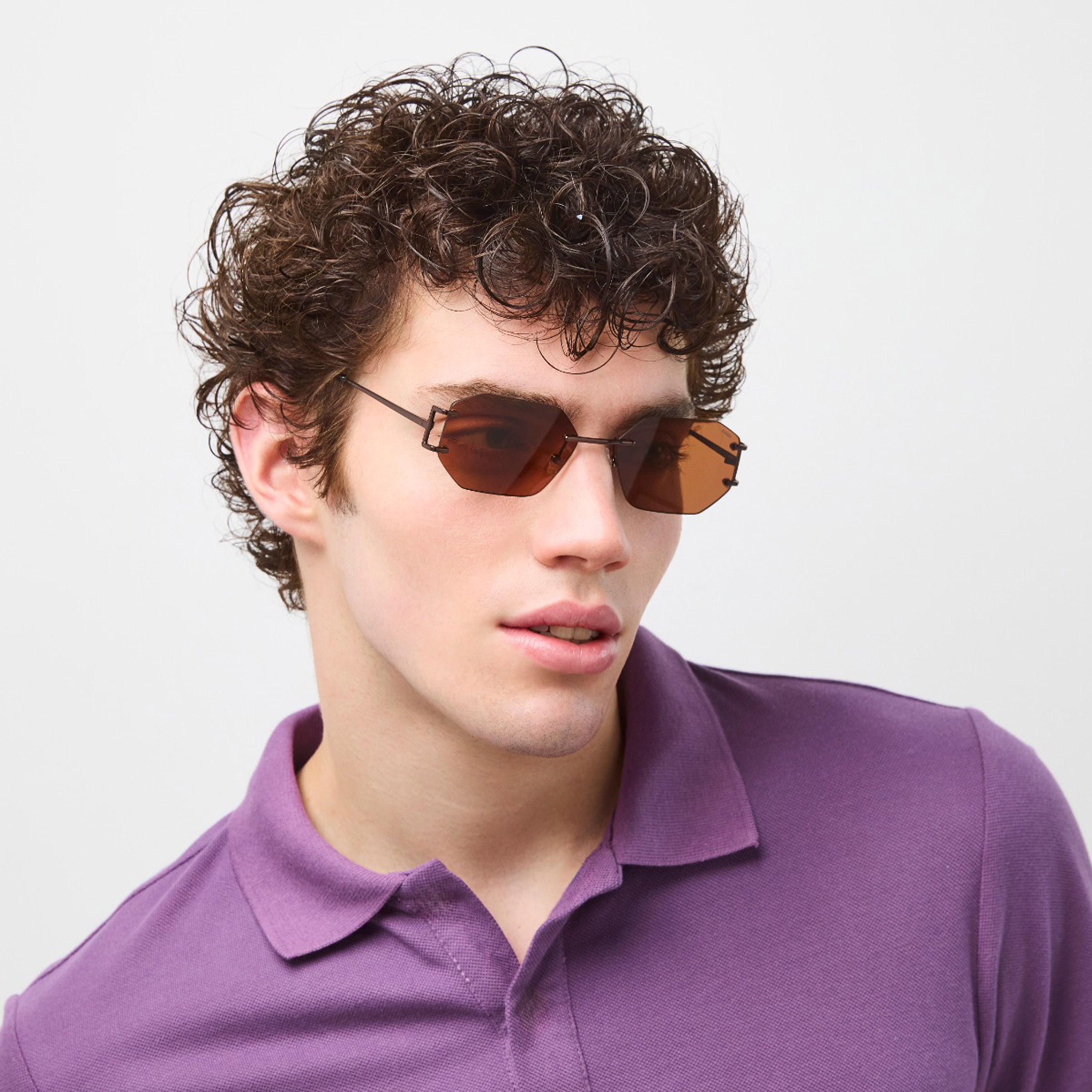 BlackOut 56MM Brown Geometric Sunglasses BLA-000303-0404-men-sunglasses-image-5