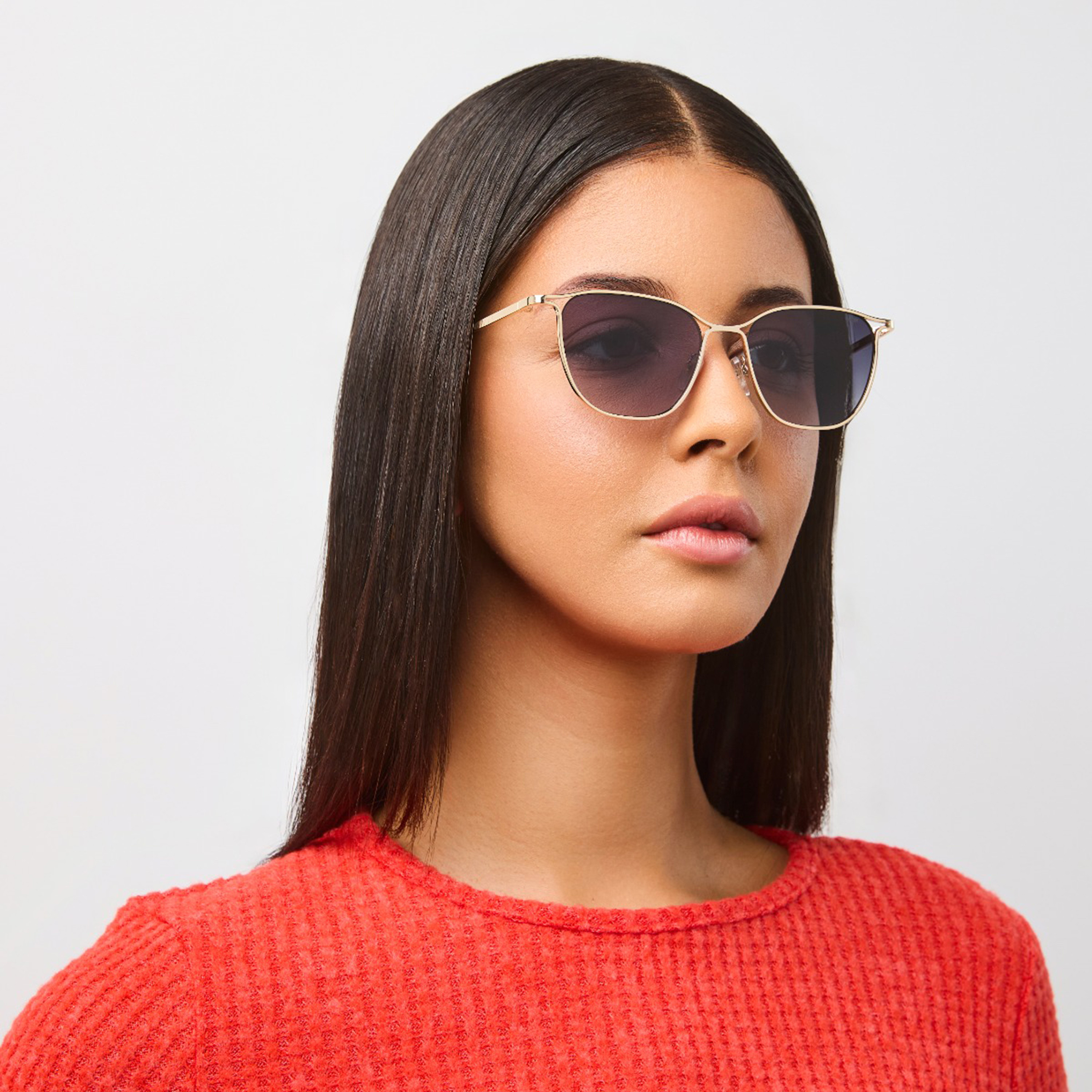 بلاك آوت-  نظارة شمسية مربعة سوداء   52 مم BLA-000306-2901-women-sunglasses-image-5