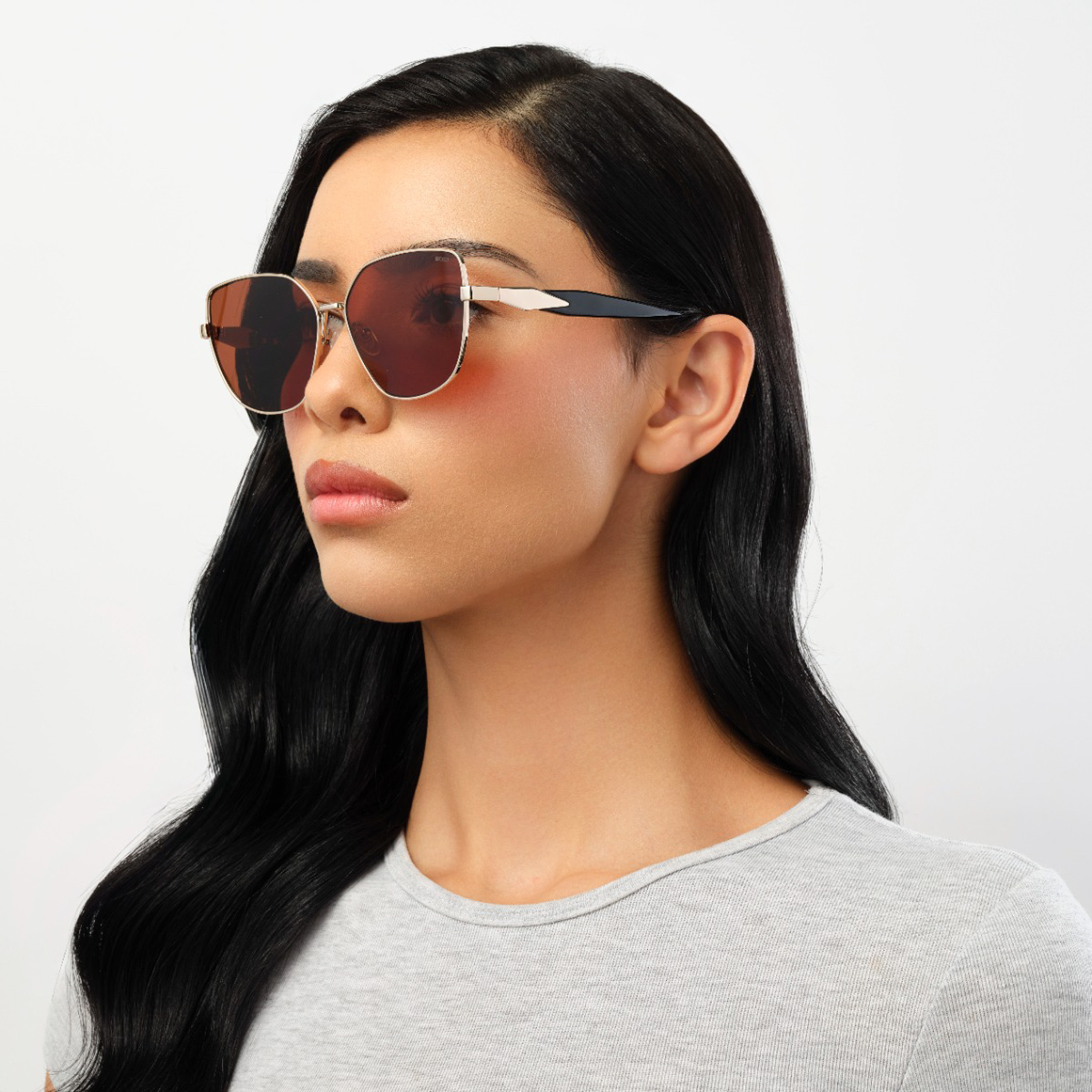 BlackOut 58MM Brown Cat Eye Sunglasses BLA-000311-2904-women-sunglasses-image-4