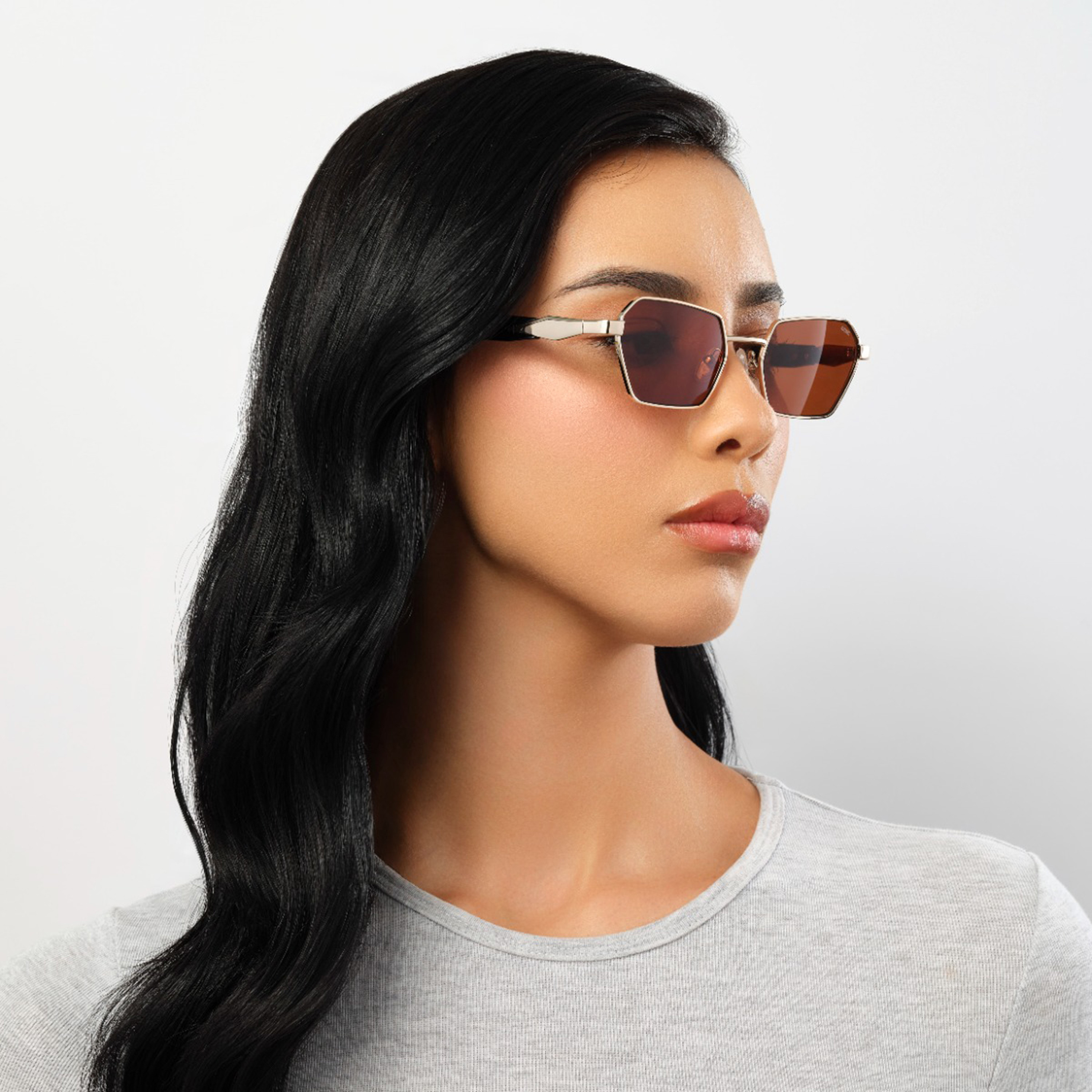 بلاك آوت-  نظارة شمسية هندسية بنية   52 مم BLA-000315-2904-women-sunglasses-image-4