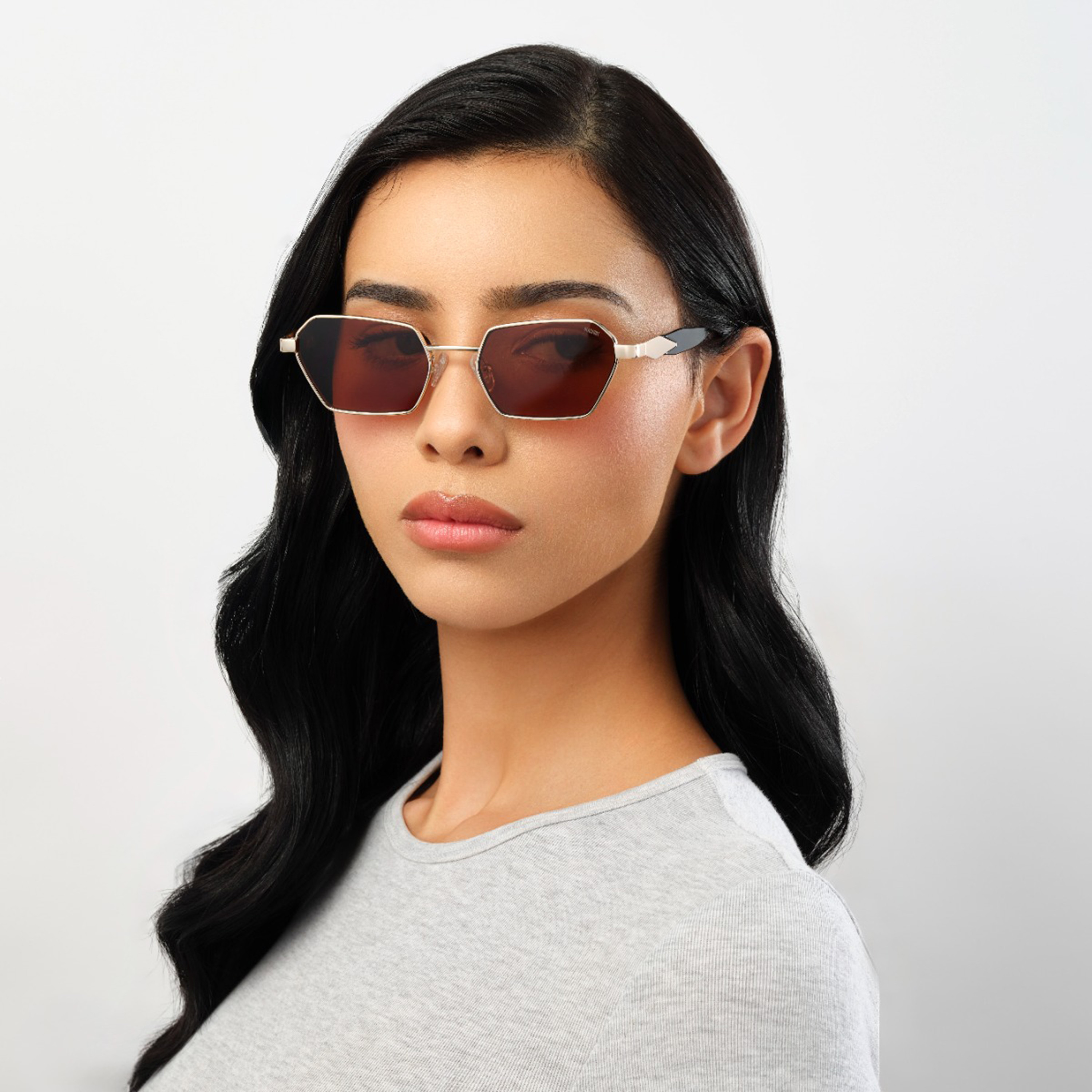 BlackOut 52MM Brown Geometric Sunglasses BLA-000315-2904-women-sunglasses-image-5