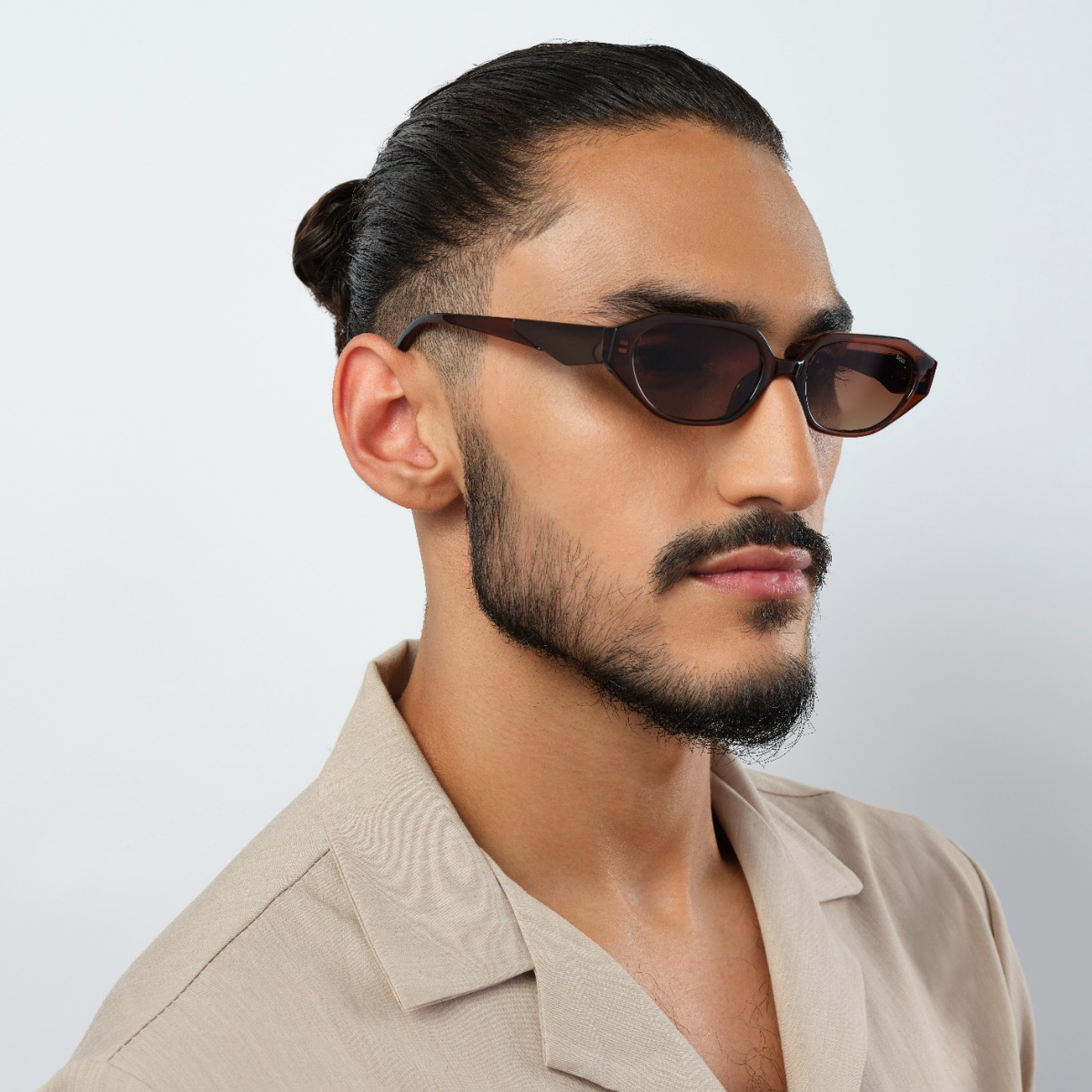 BlackOut 52MM Brown Geometric Sunglasses BLA-000317-0404-men-sunglasses-image-5