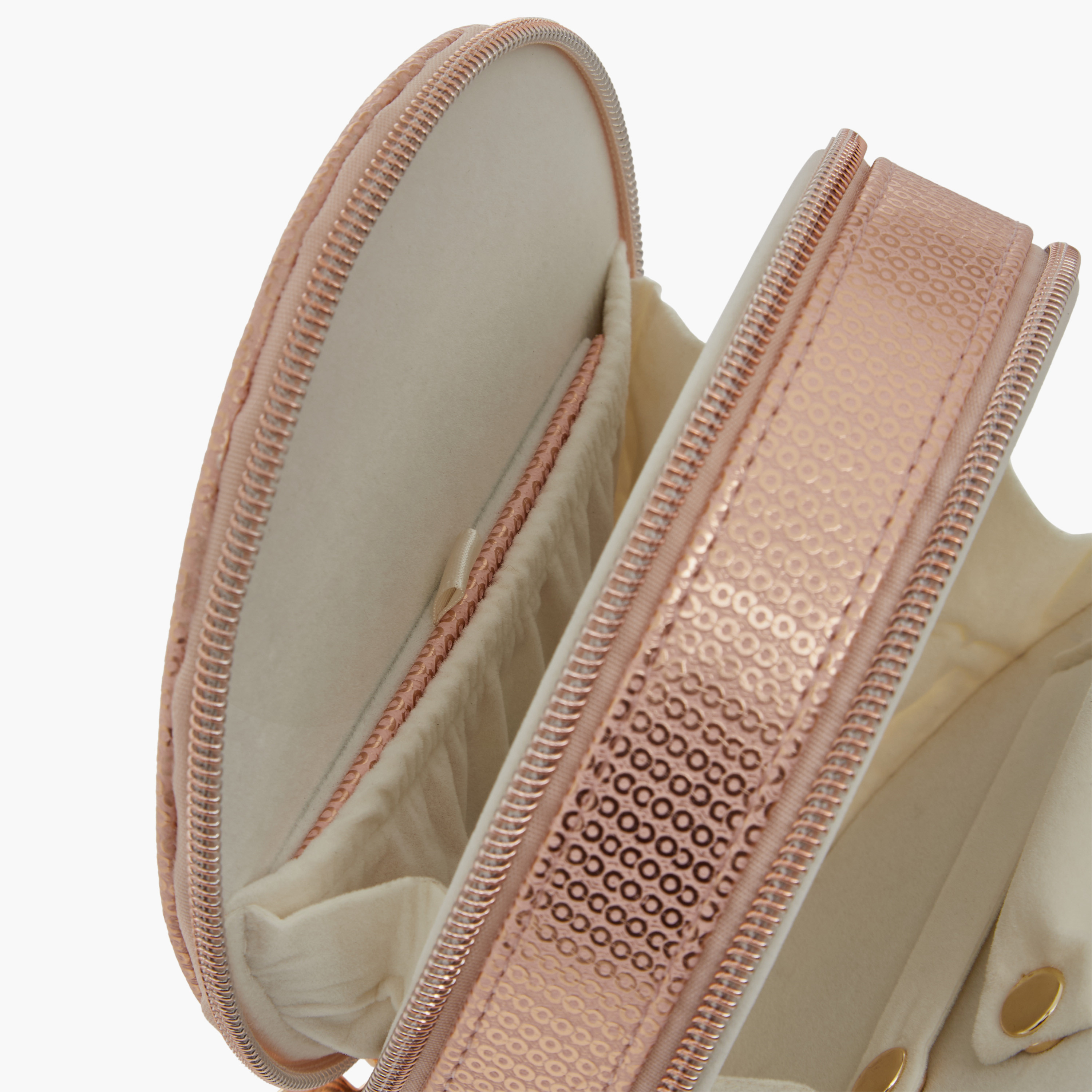 Textured Jewellery Box with Zip Closure - 11X5.5X11-women-watchesandjewellery-jewellery-storage-image-5