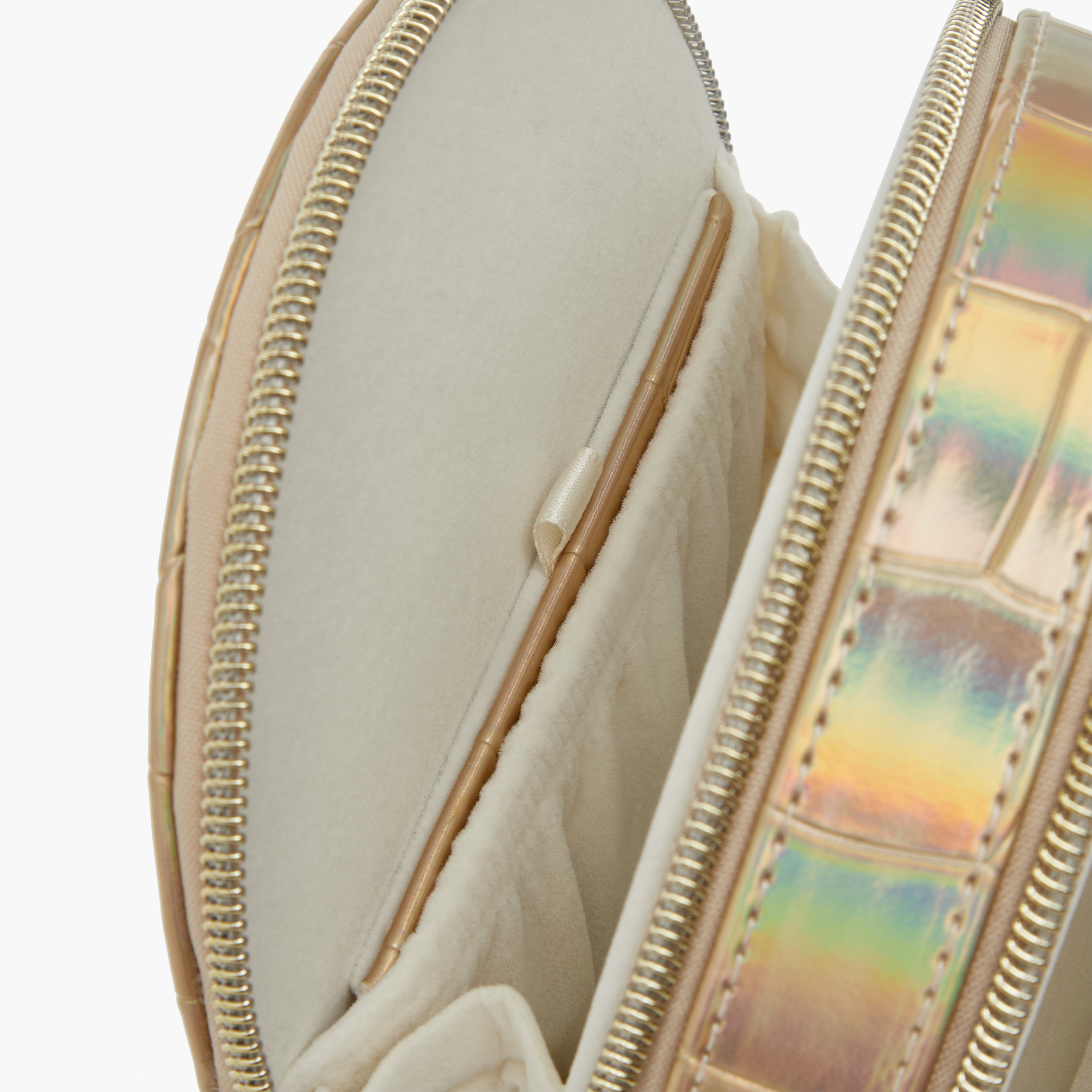 Textured Jewellery Organiser with Zip Closure - 11x6x11 cms-women-watchesandjewellery-jewellery-storage-image-5