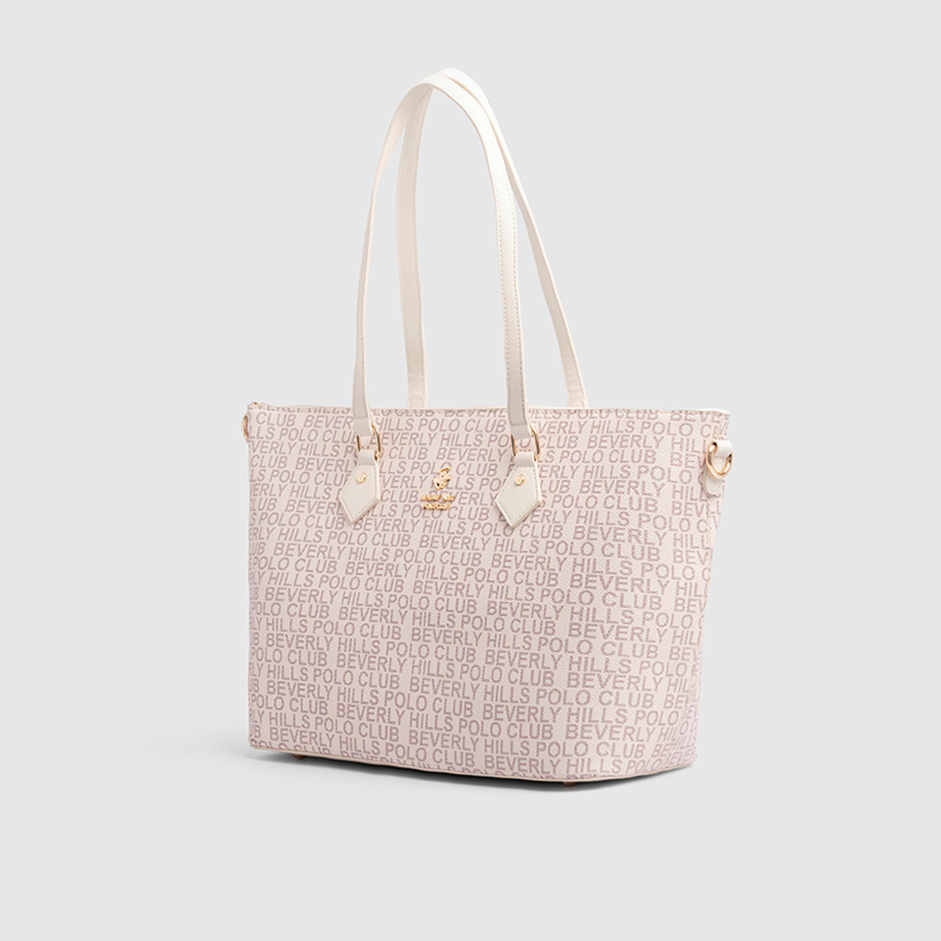Beverly Hills Polo Club Printed Top Handle Tote Bag with Zipper Closure and Adjustable Strap-women-bagsandwallets-handbags-image-5