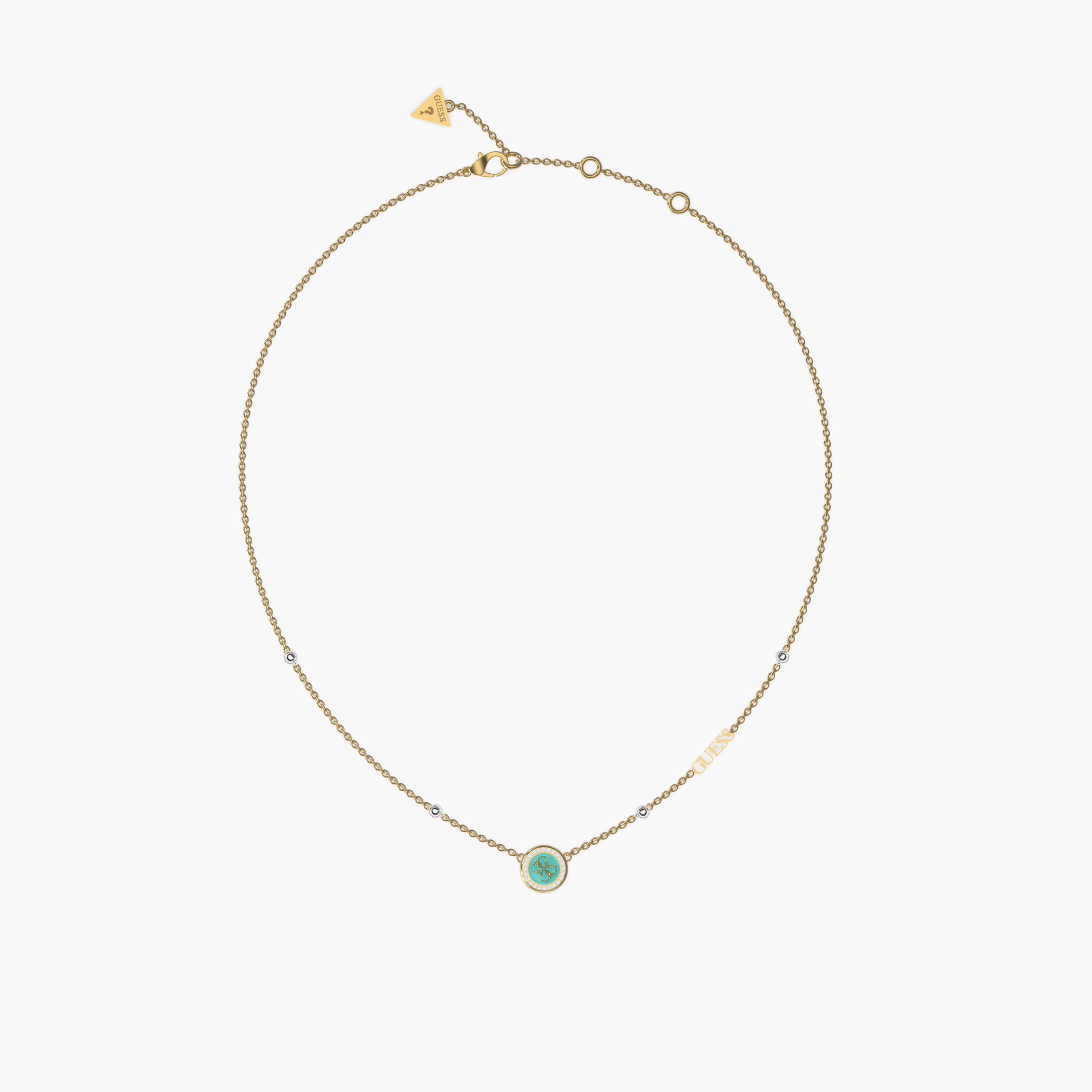 غيس-   قلادة للنساء ستانلس ستيل ذهبي مزينة مقاس واحد | JUBN03119JWYGAQT/U-women-watchesandjewellery-jewellery-necklacesandpendants-image-1