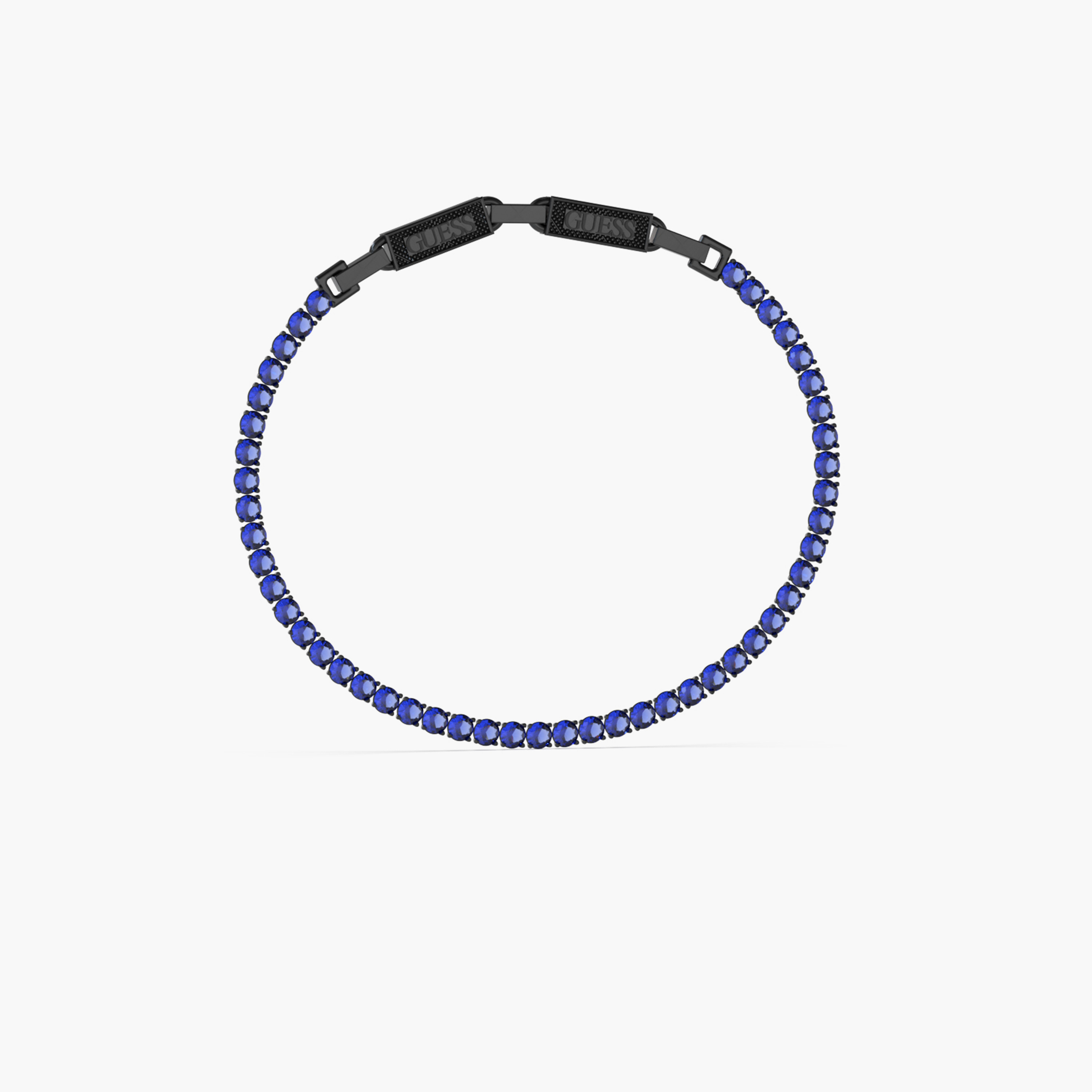 Guess Men's Black Tennis Bracelet  Stainless Steel | JUMB03237JWBKLBT/U-men-watchesandjewellery-bracelets-image-1