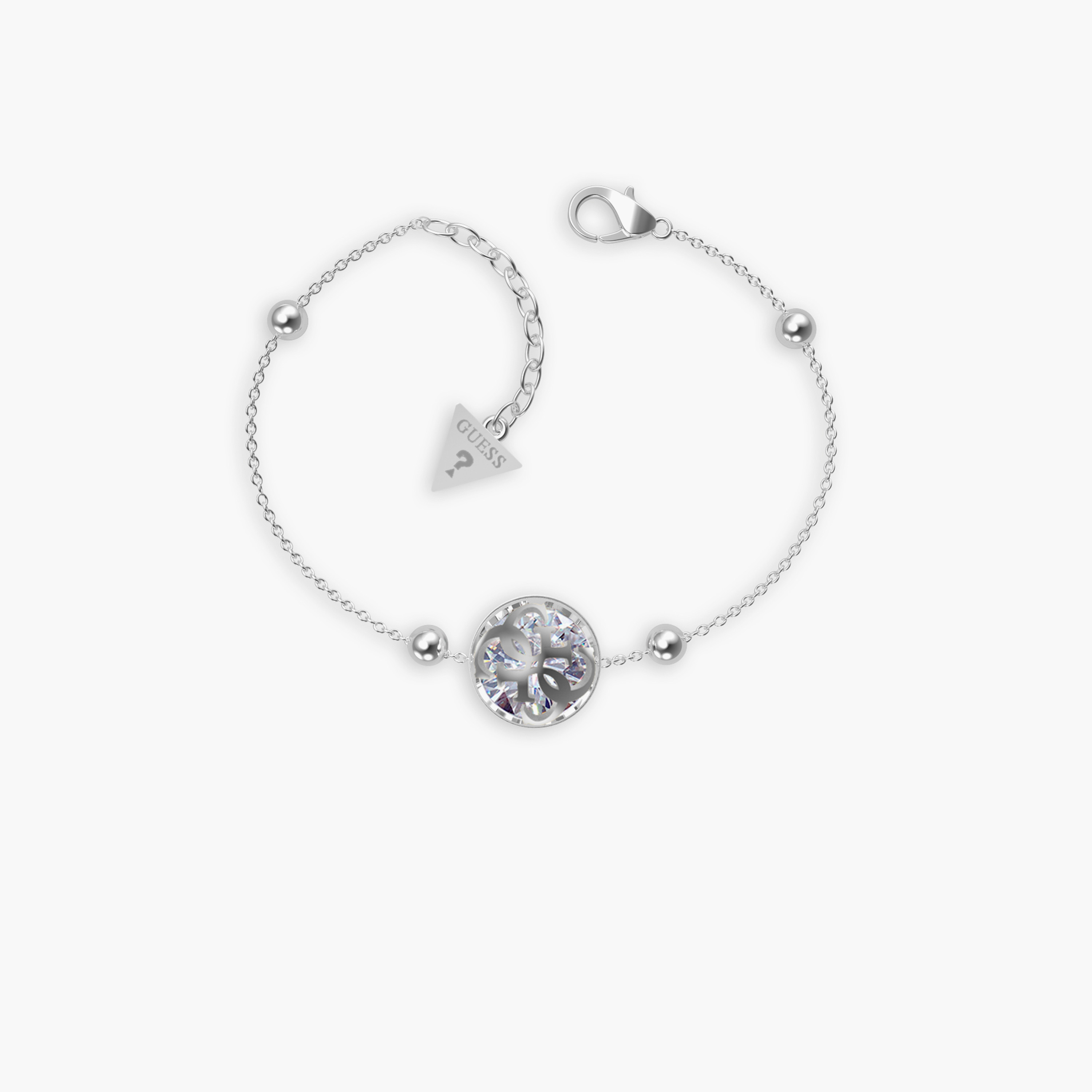 غيس-   إسوارة للنساء ستانلس ستيل فضي | مقاس: سمول | JUBB01394JWRHS-women-watchesandjewellery-jewellery-banglesandbracelets-image-1