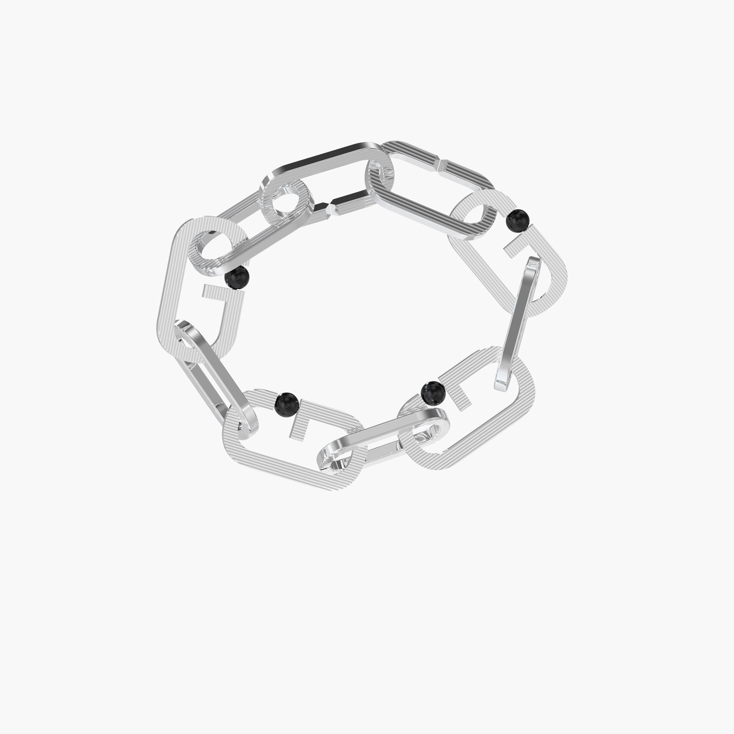 غيس-   إسوارة للرجال فضي | مقاس: لارج | JUMB02123JWSTL-men-watchesandjewellery-bracelets-image-1