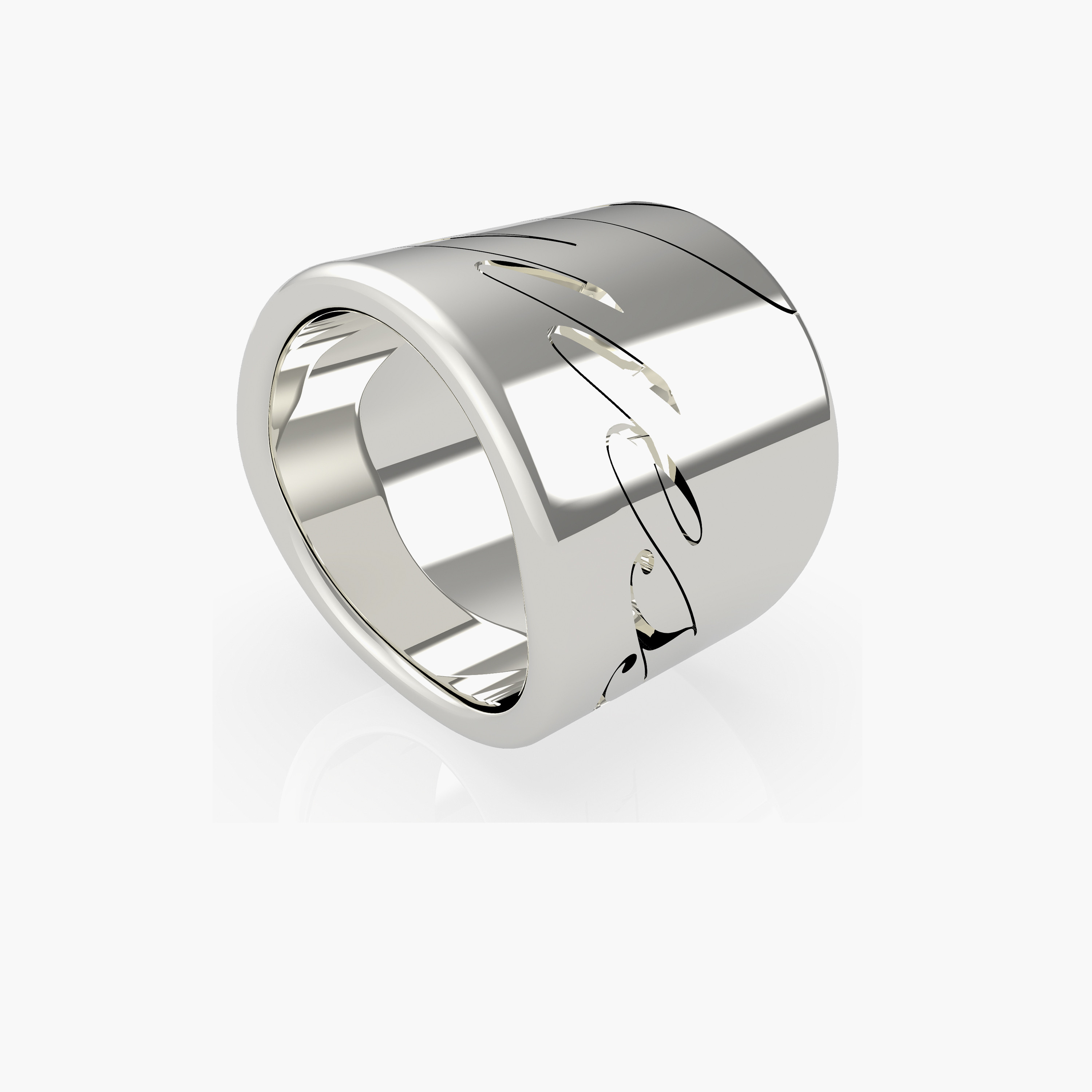 غيس-   خاتم للنساء ستيل فضي مقاس واحد | UBR79057-54-women-watchesandjewellery-jewellery-rings-image-1