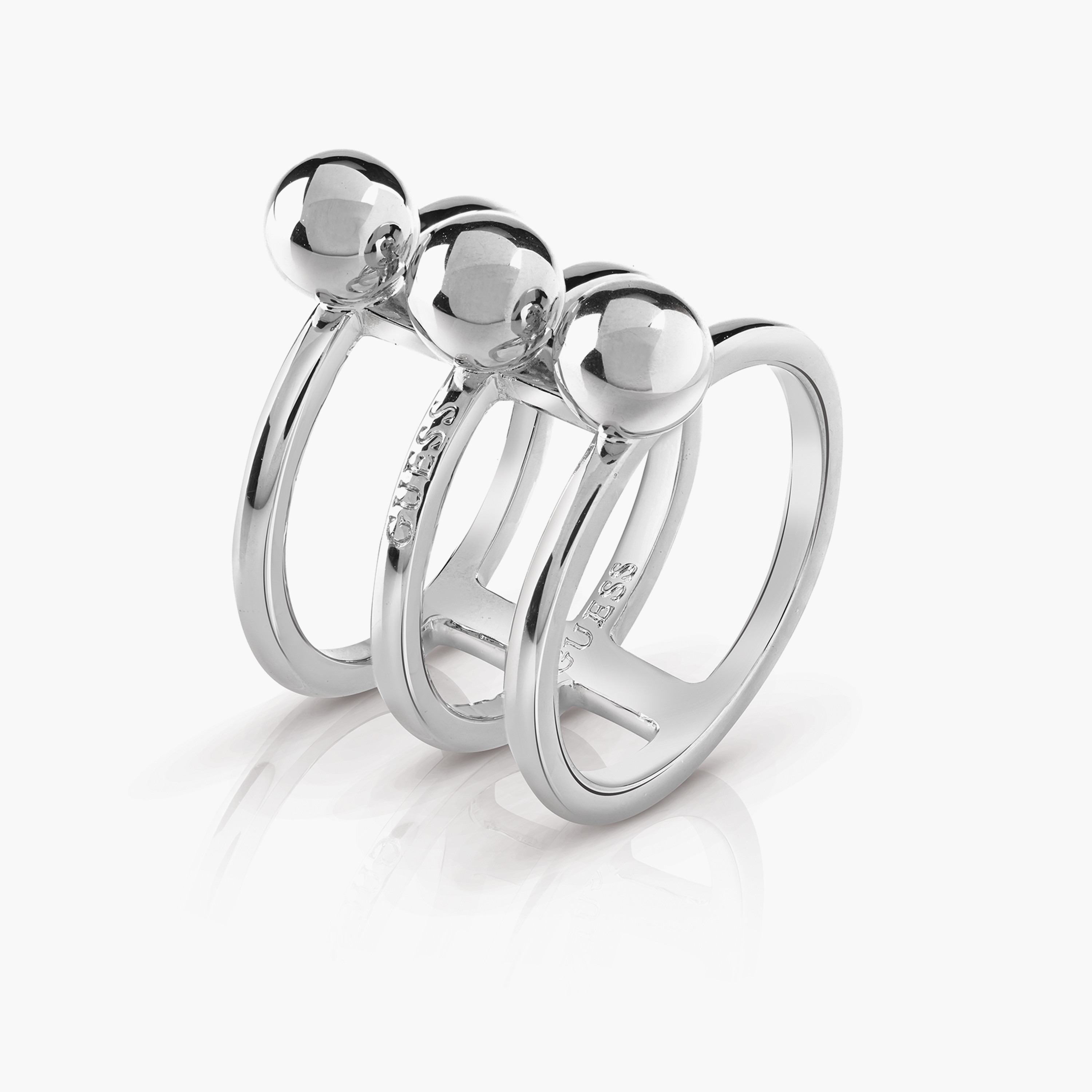 غيس-   خاتم براس للنساء فضي مقاس واحد | UBR85015-54-women-watchesandjewellery-jewellery-rings-image-1