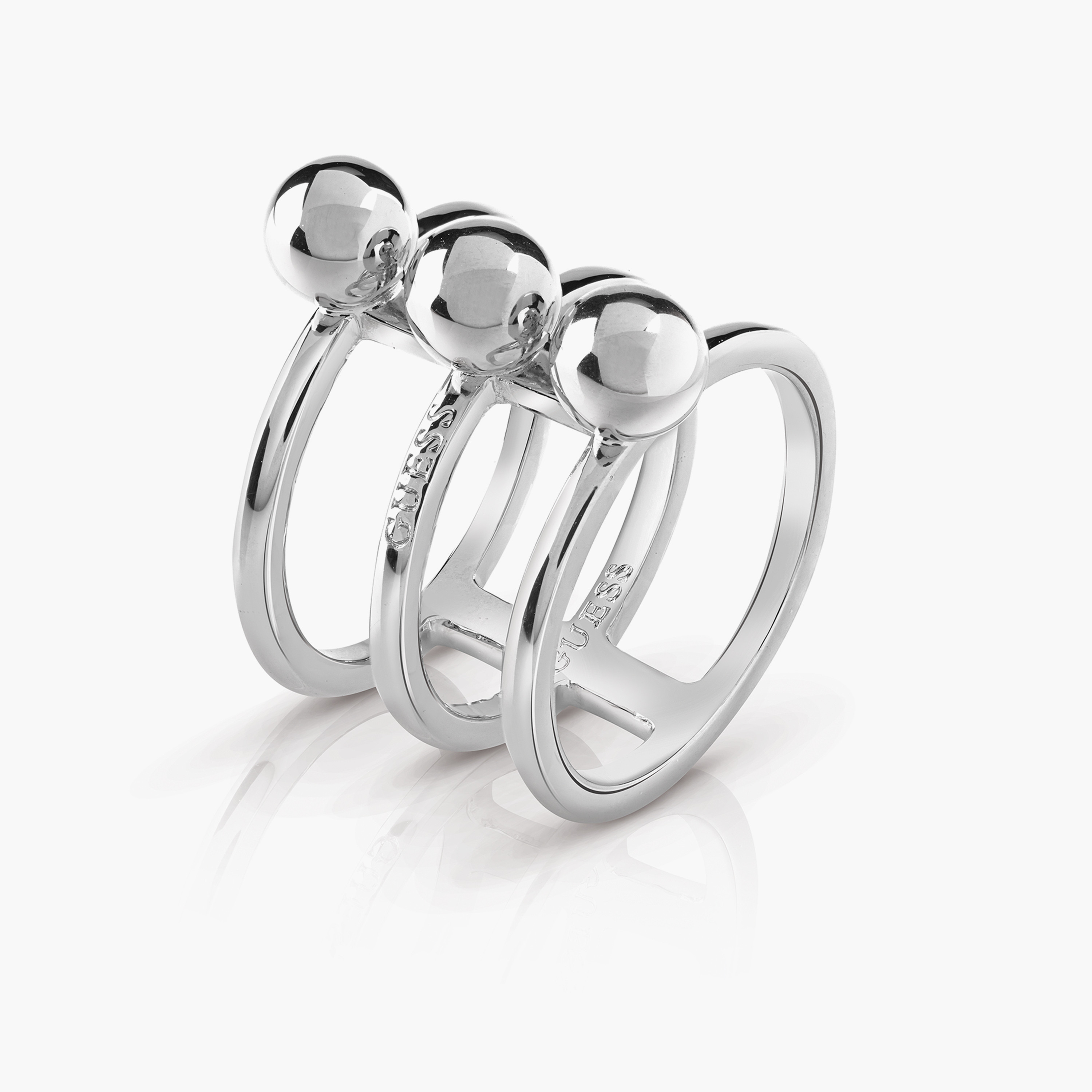 غيس-   خاتم براس للنساء فضي مقاس واحد | UBR85015-56-women-watchesandjewellery-jewellery-rings-image-1