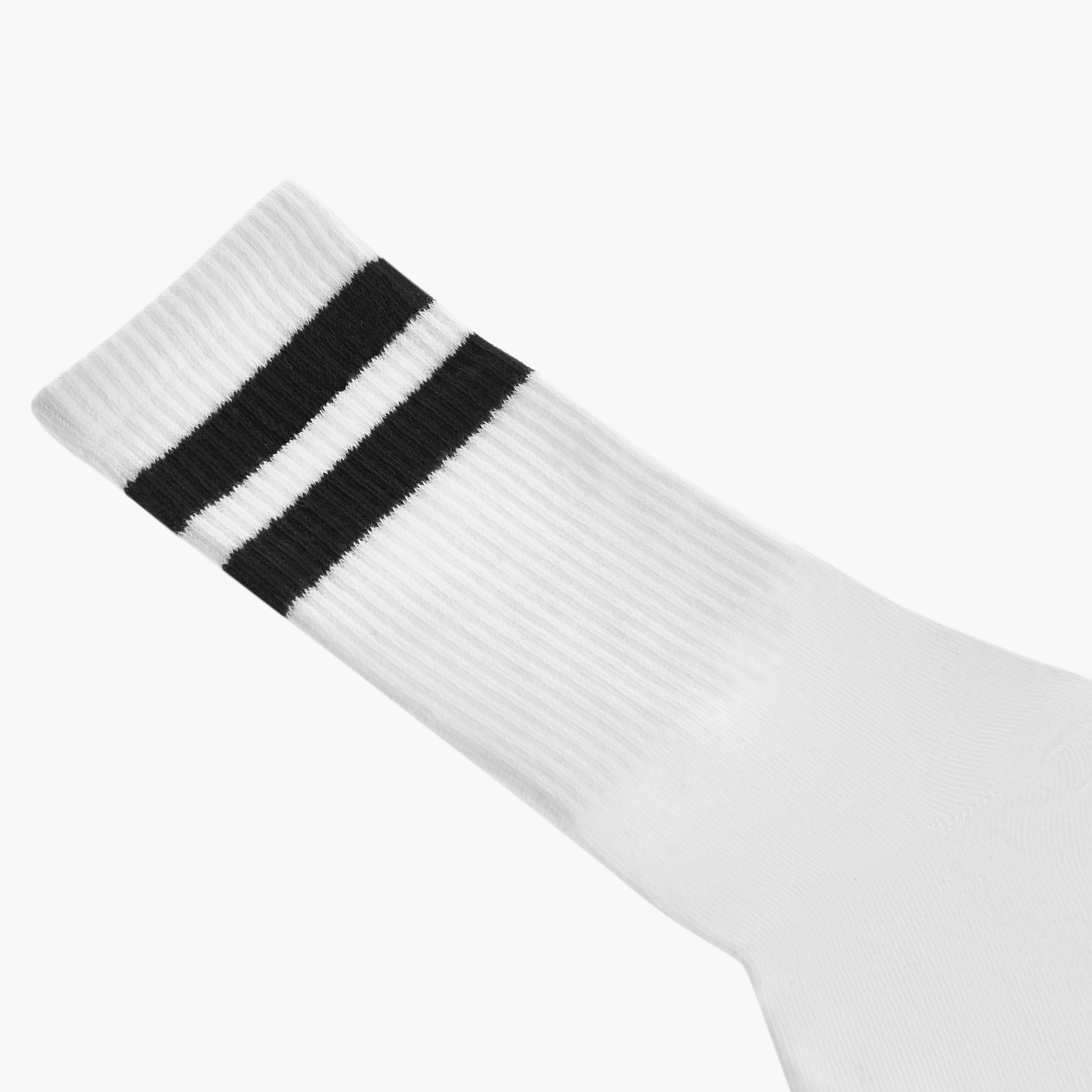 Jack & Jones Striped Crew Length Socks - Set of 3-men-socks-image-8