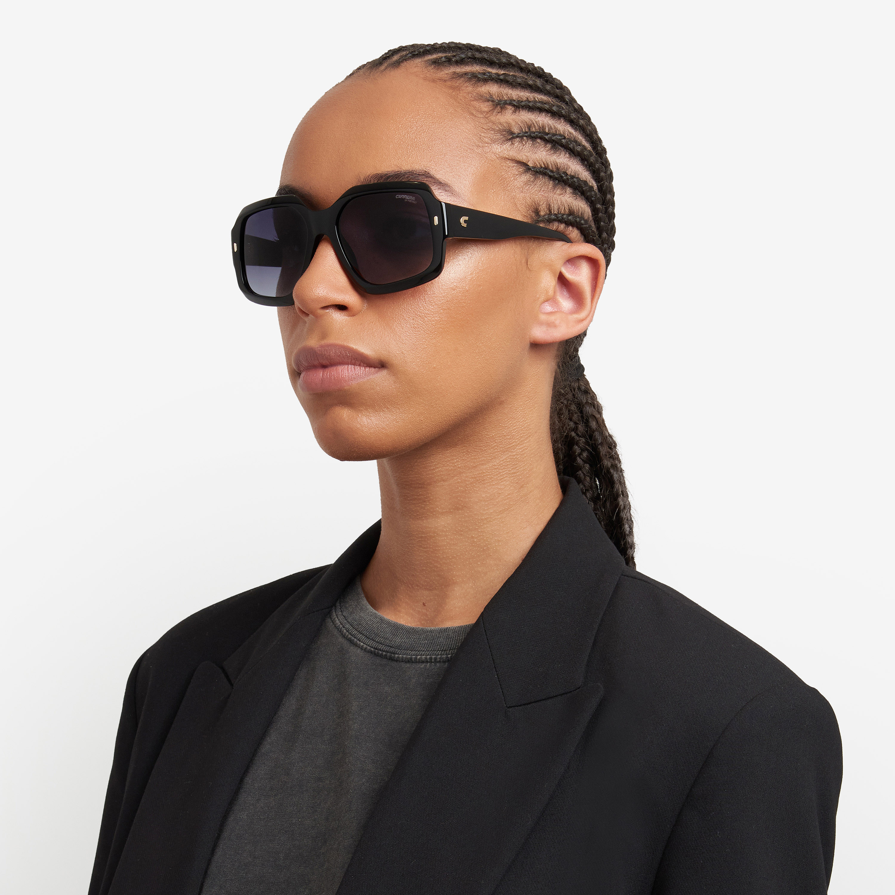 Carrera Women's 56 MM Dark Grey Shaded Square Sunglasses-men-sunglasses-image-6