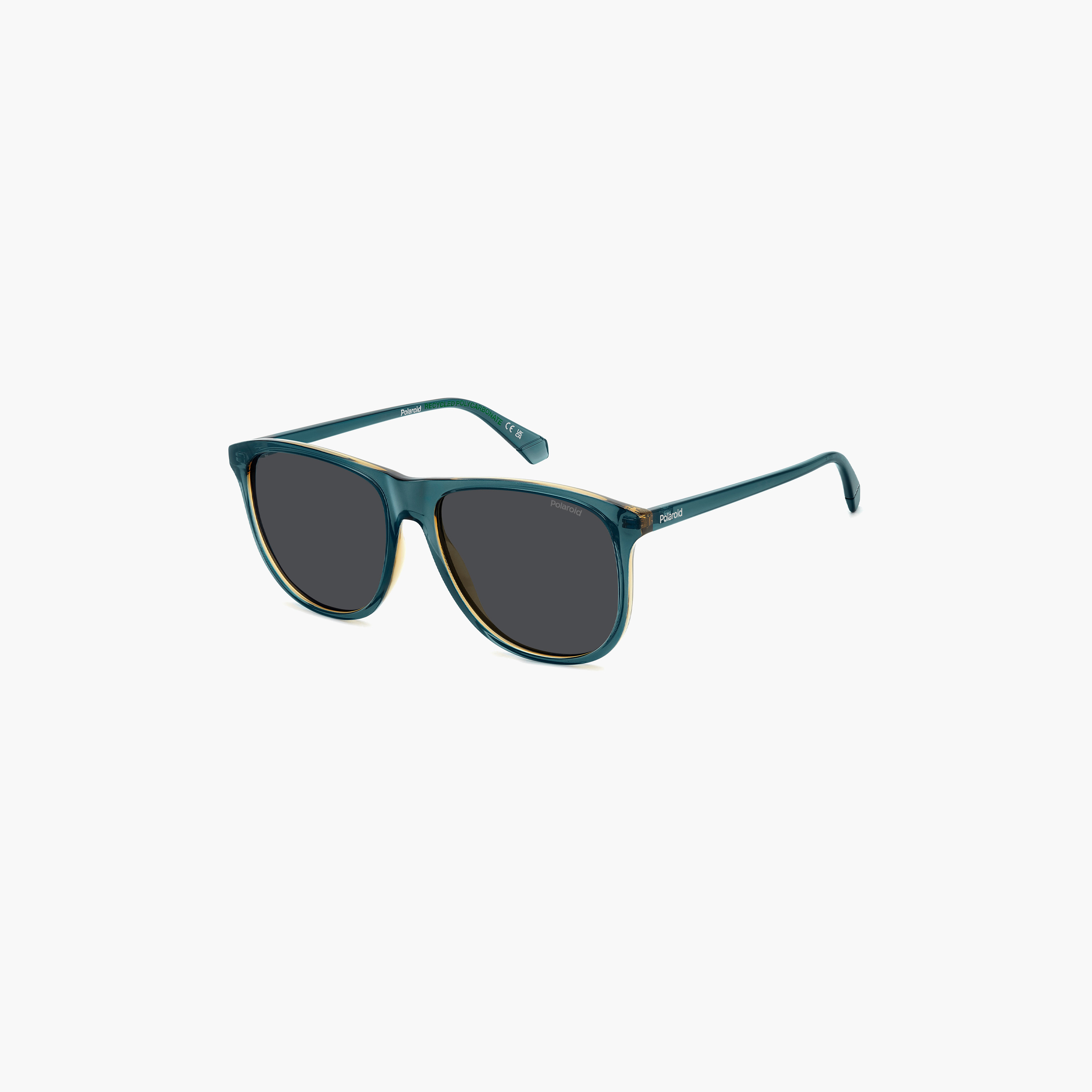Polaroid Men's Polarized 58 MM Grey Rectangle Sunglasses-men-sunglasses-image-1