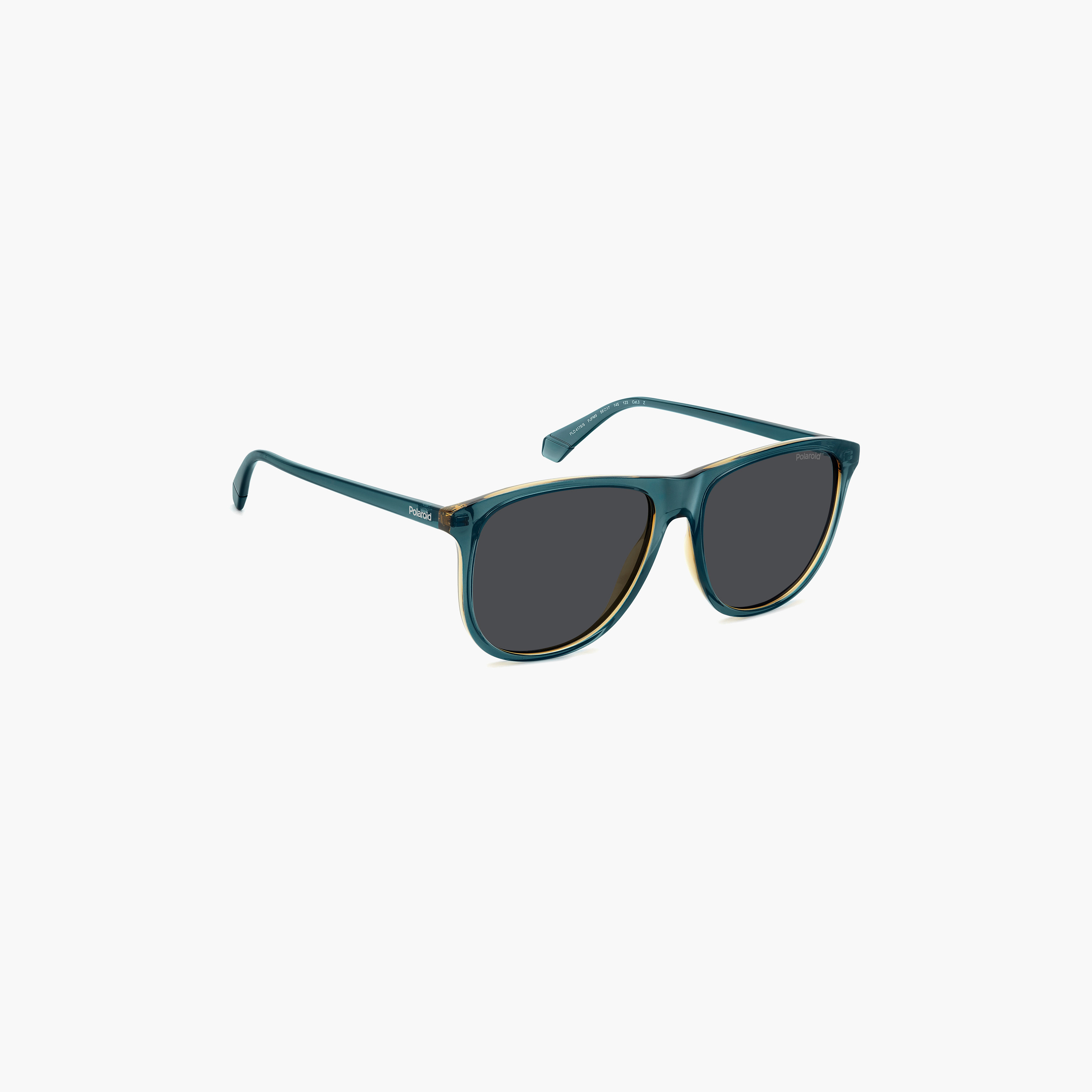 Polaroid Men's Polarized 58 MM Grey Rectangle Sunglasses-men-sunglasses-image-2
