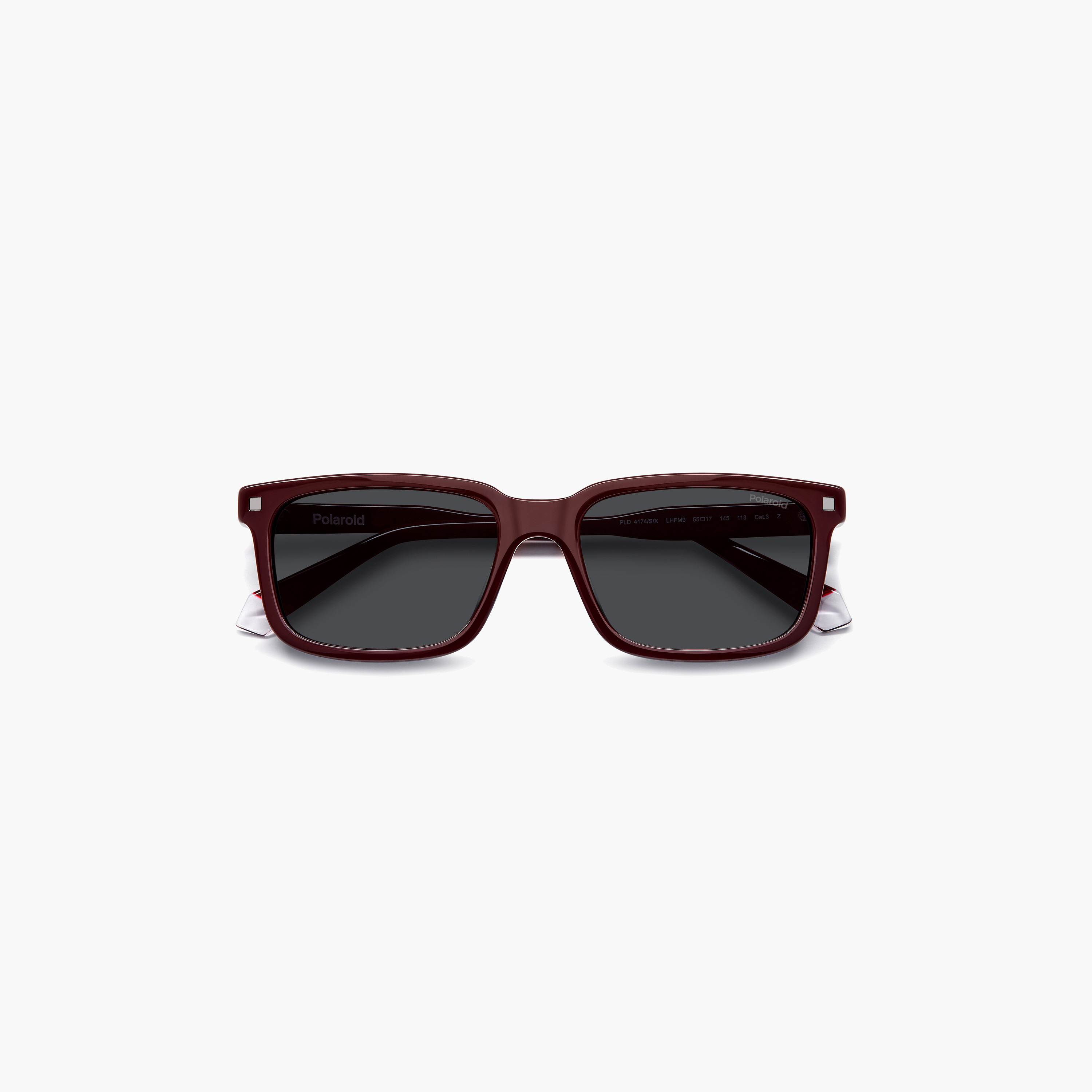 Polaroid Men's Polarized 55 MM Grey Rectangle Sunglasses-men-sunglasses-image-5