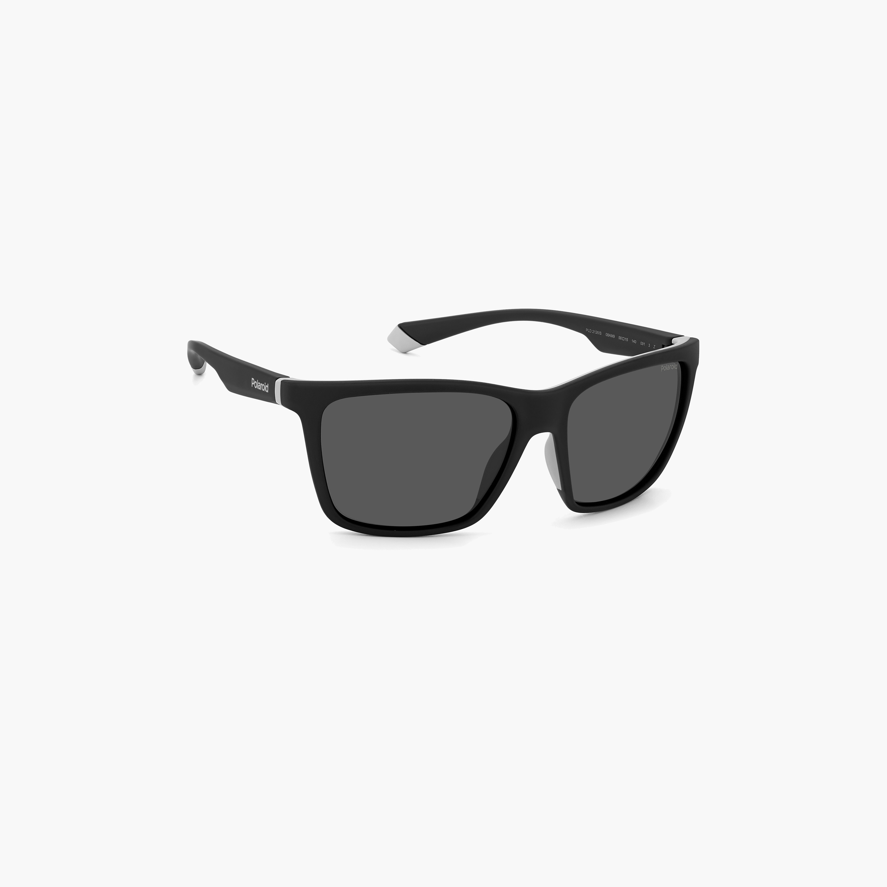 Polaroid Men's Polarized 58 MM Grey Rectangle Sunglasses-men-sunglasses-image-2