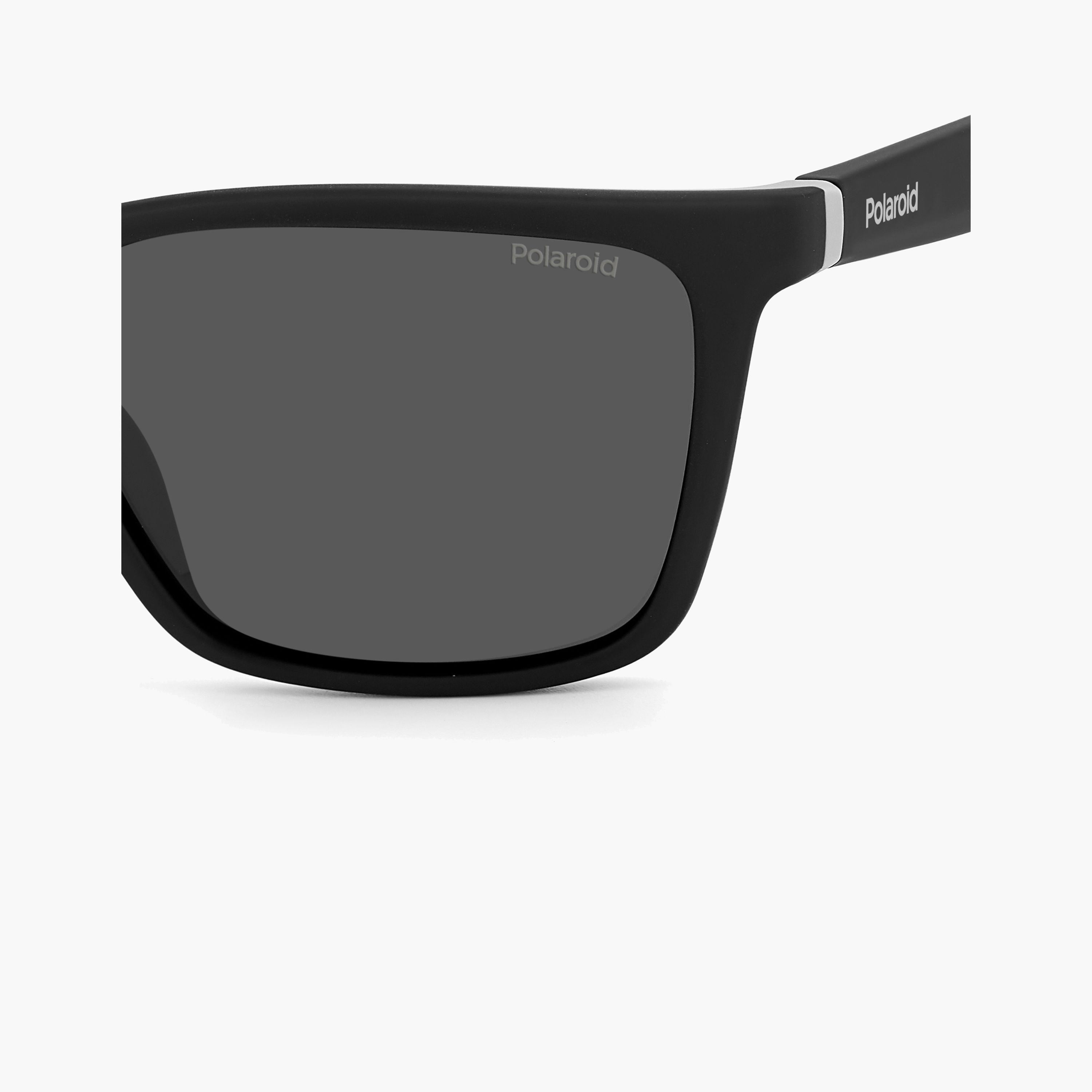 Polaroid Men's Polarized 58 MM Grey Rectangle Sunglasses-men-sunglasses-image-4
