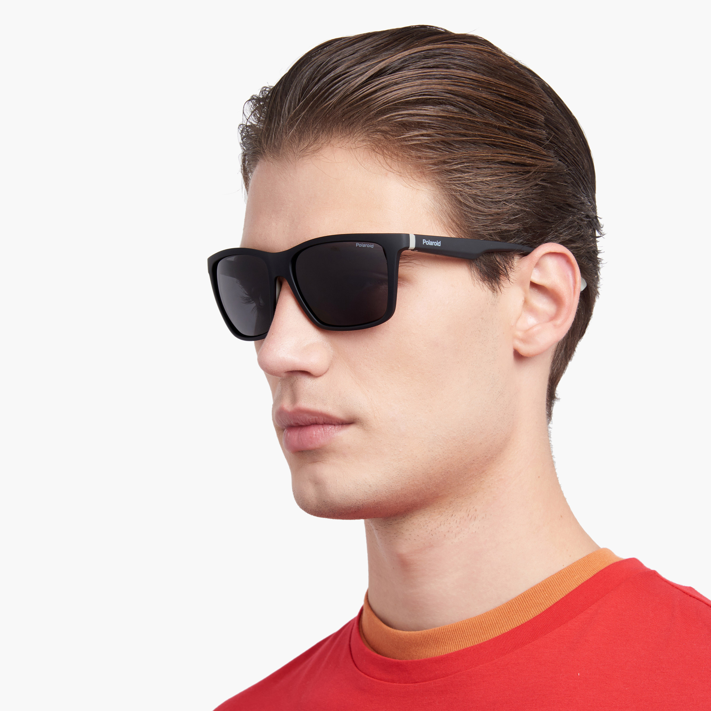 Polaroid Men's Polarized 58 MM Grey Rectangle Sunglasses-men-sunglasses-image-6
