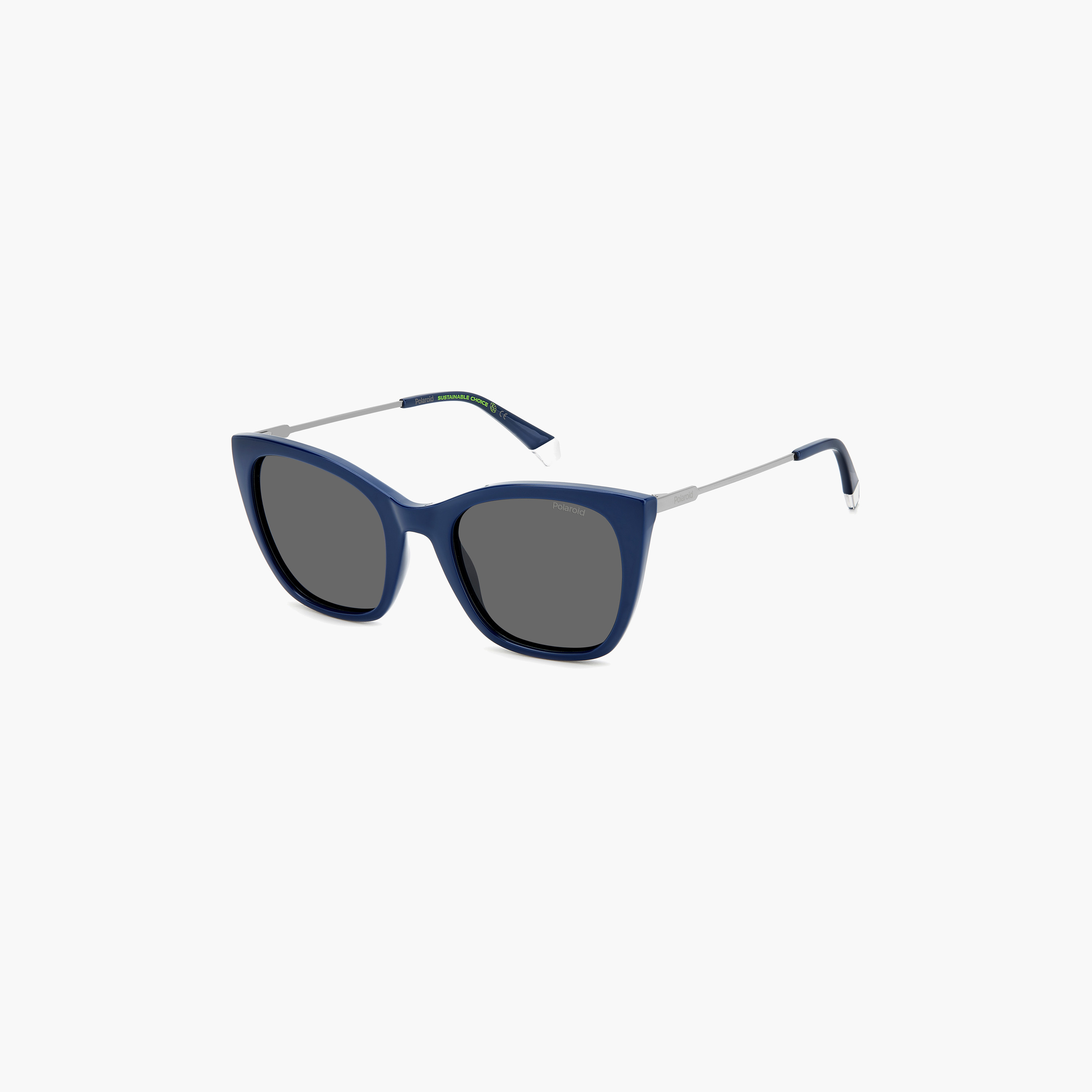 Polaroid Women's Polarized 52 MM Grey Rectangle Sunglasses-men-sunglasses-image-1