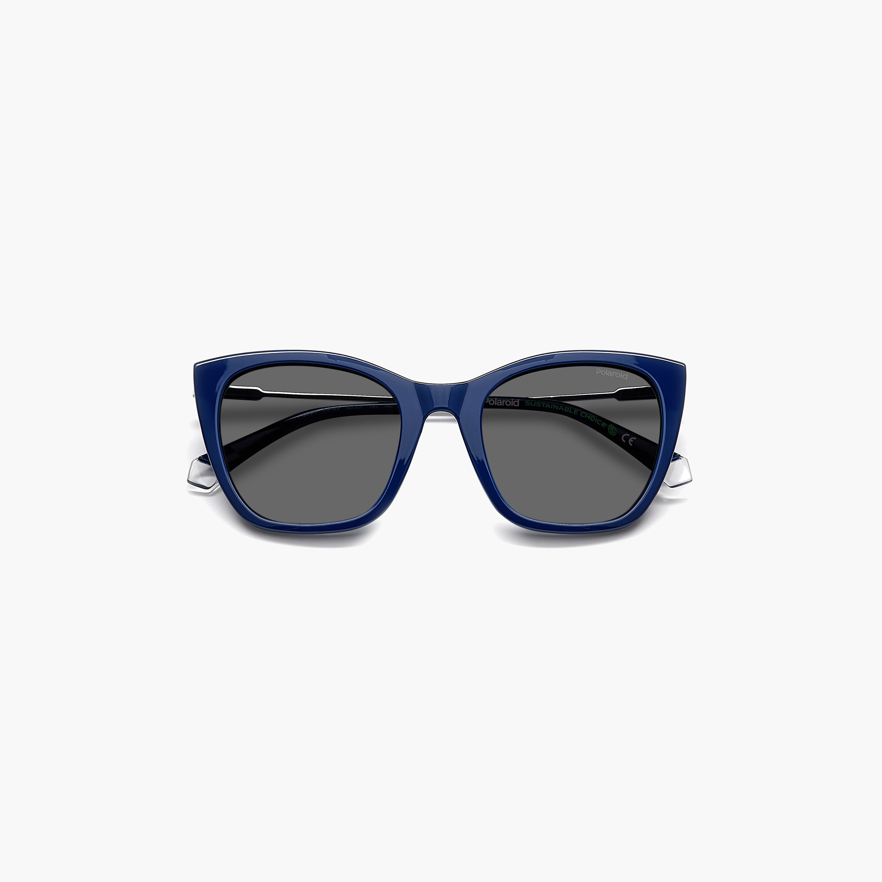 Polaroid Women's Polarized 52 MM Grey Rectangle Sunglasses-men-sunglasses-image-5