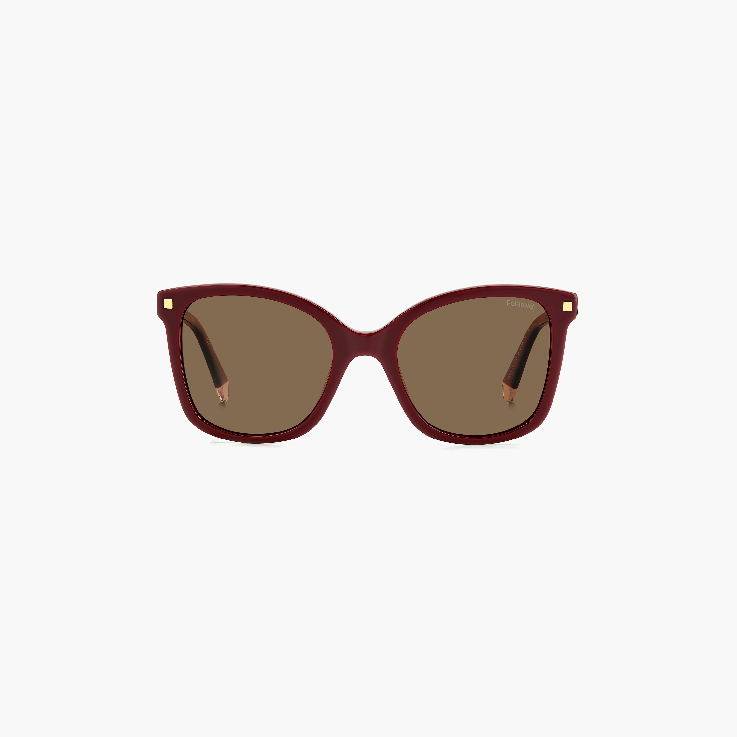 Polaroid Women's Polarized 53 MM Bronze Rectangle Sunglasses-men-sunglasses-image-3