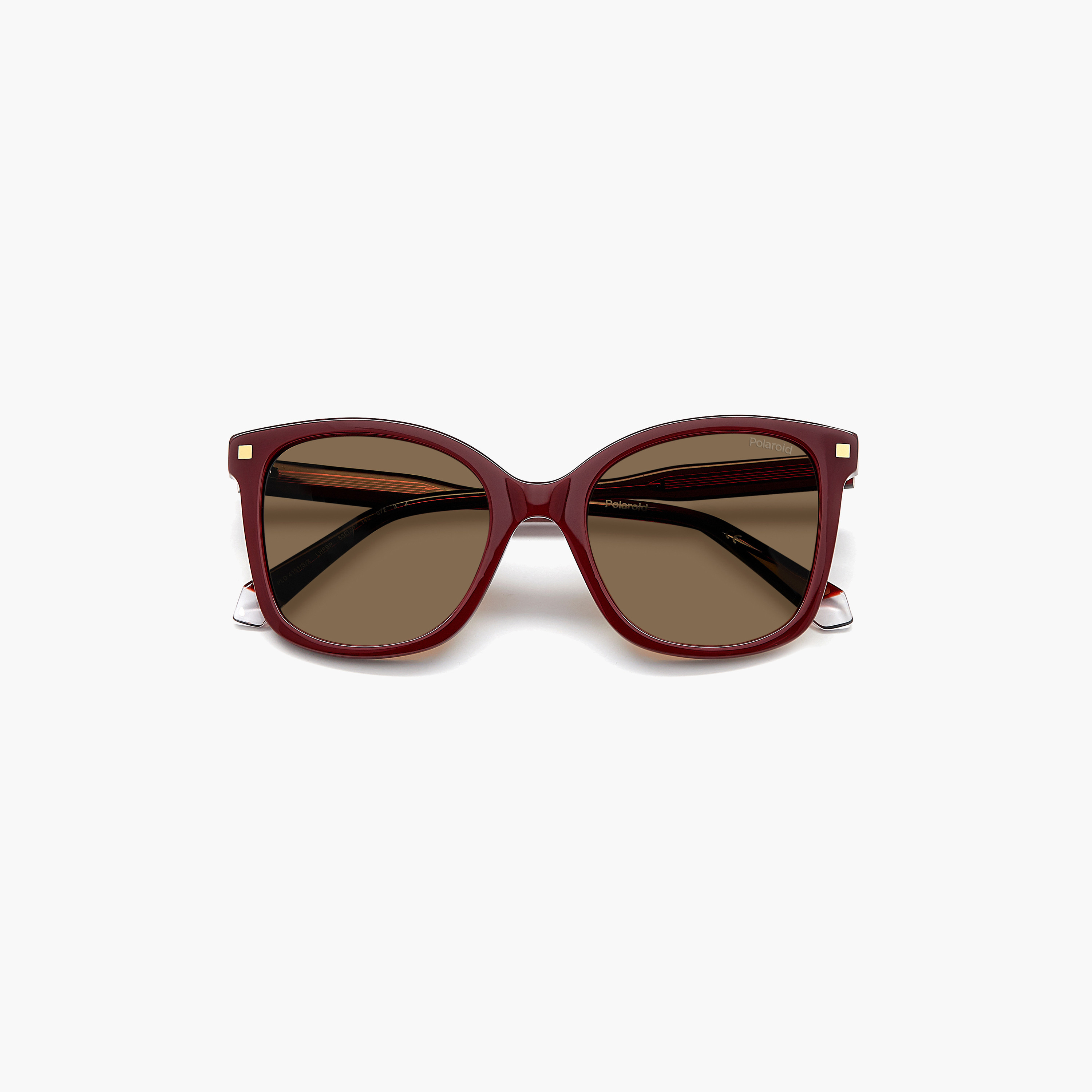 Polaroid Women's Polarized 53 MM Bronze Rectangle Sunglasses-men-sunglasses-image-5