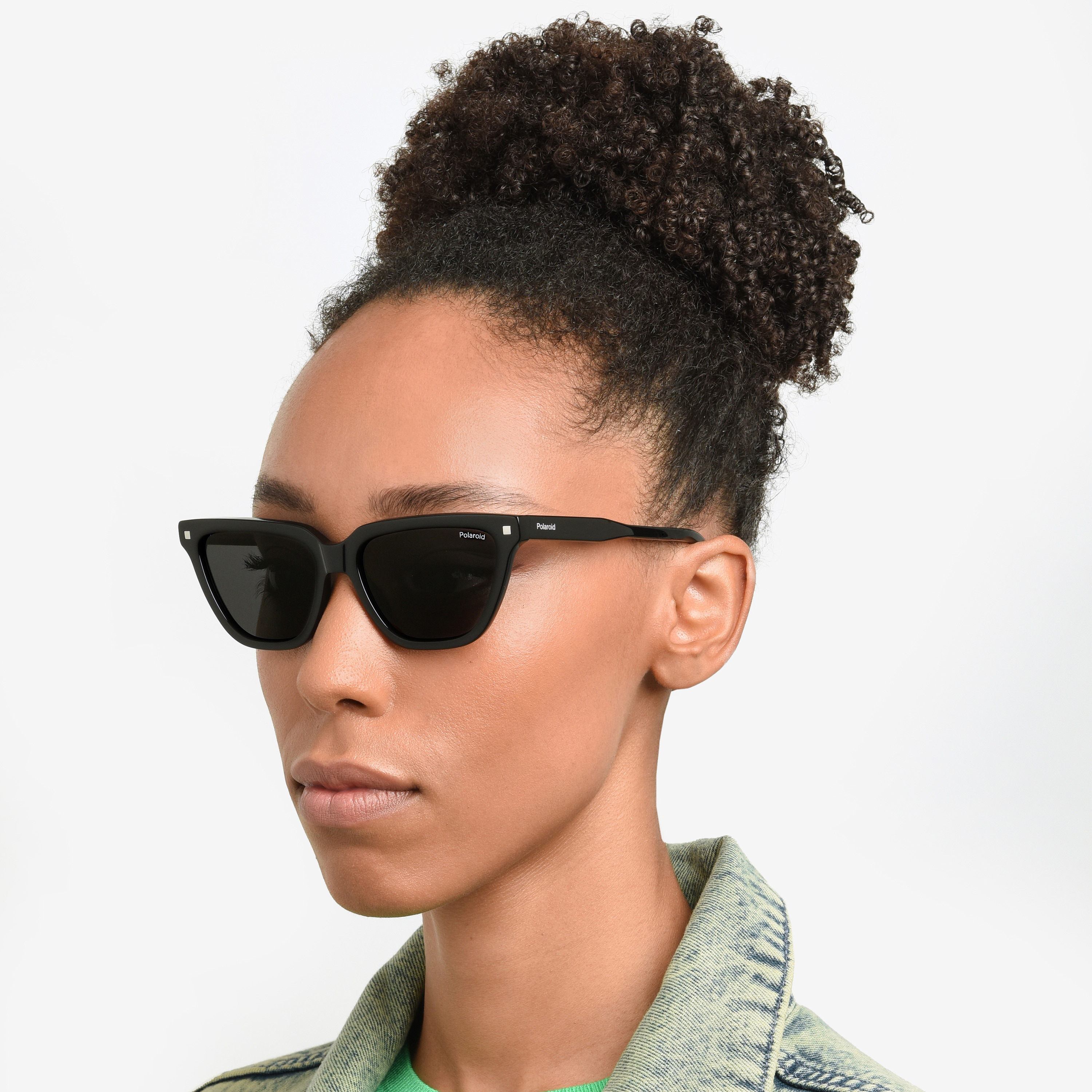 Polaroid Women's Polarized 55 MM Grey Rectangle Sunglasses-men-sunglasses-image-6